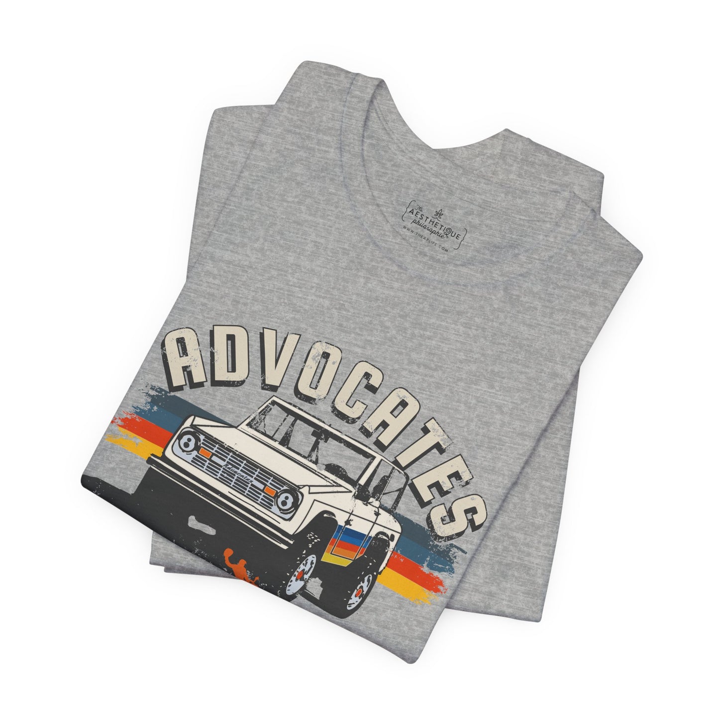 Advocates Keep Truckin', Keep Buckin' - Bronco Truck - Adult Unisex Jersey Tee