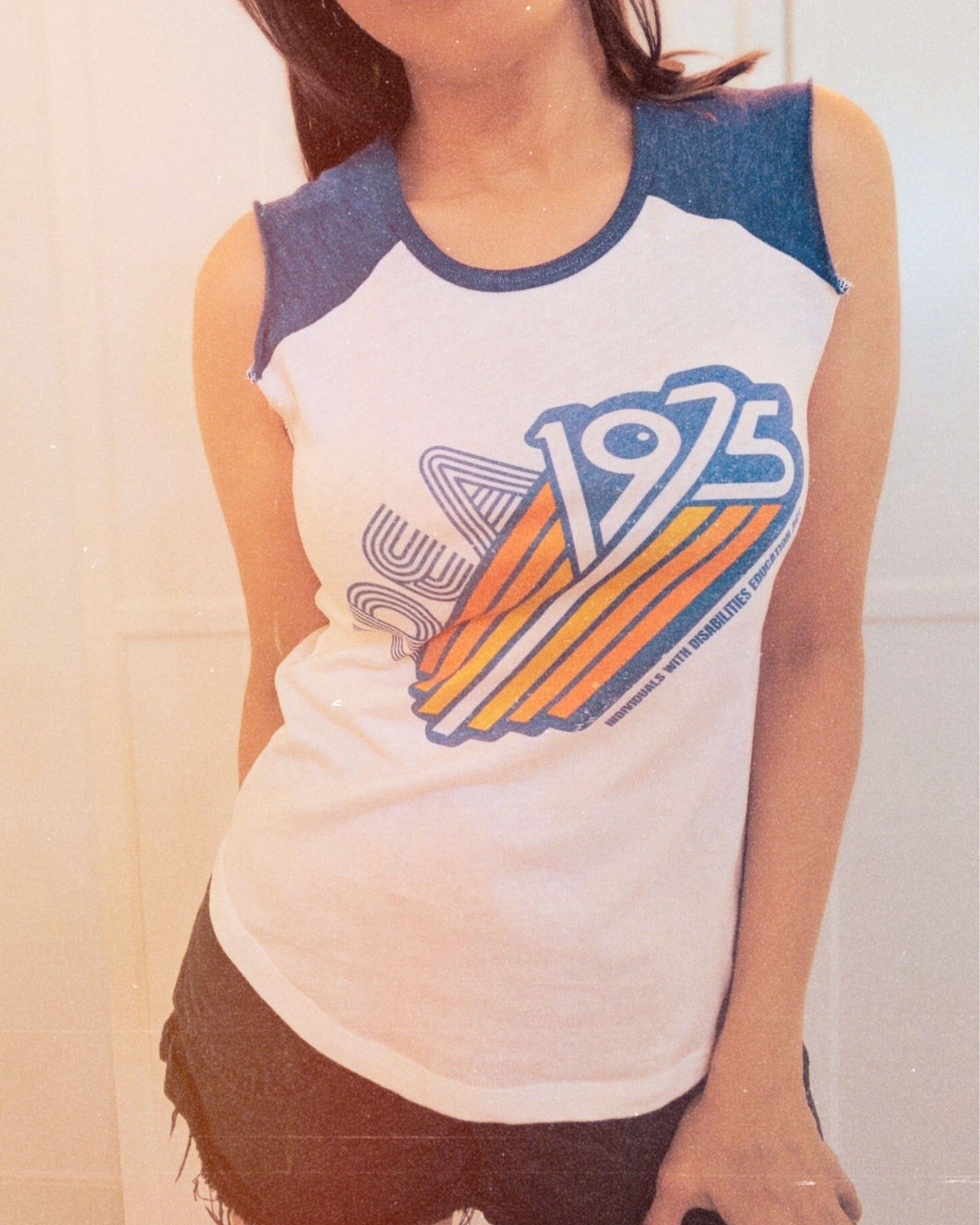 IDEA - 1975 - Individuals with Disabilities Education Act - Women's Raglan Rocker Tank