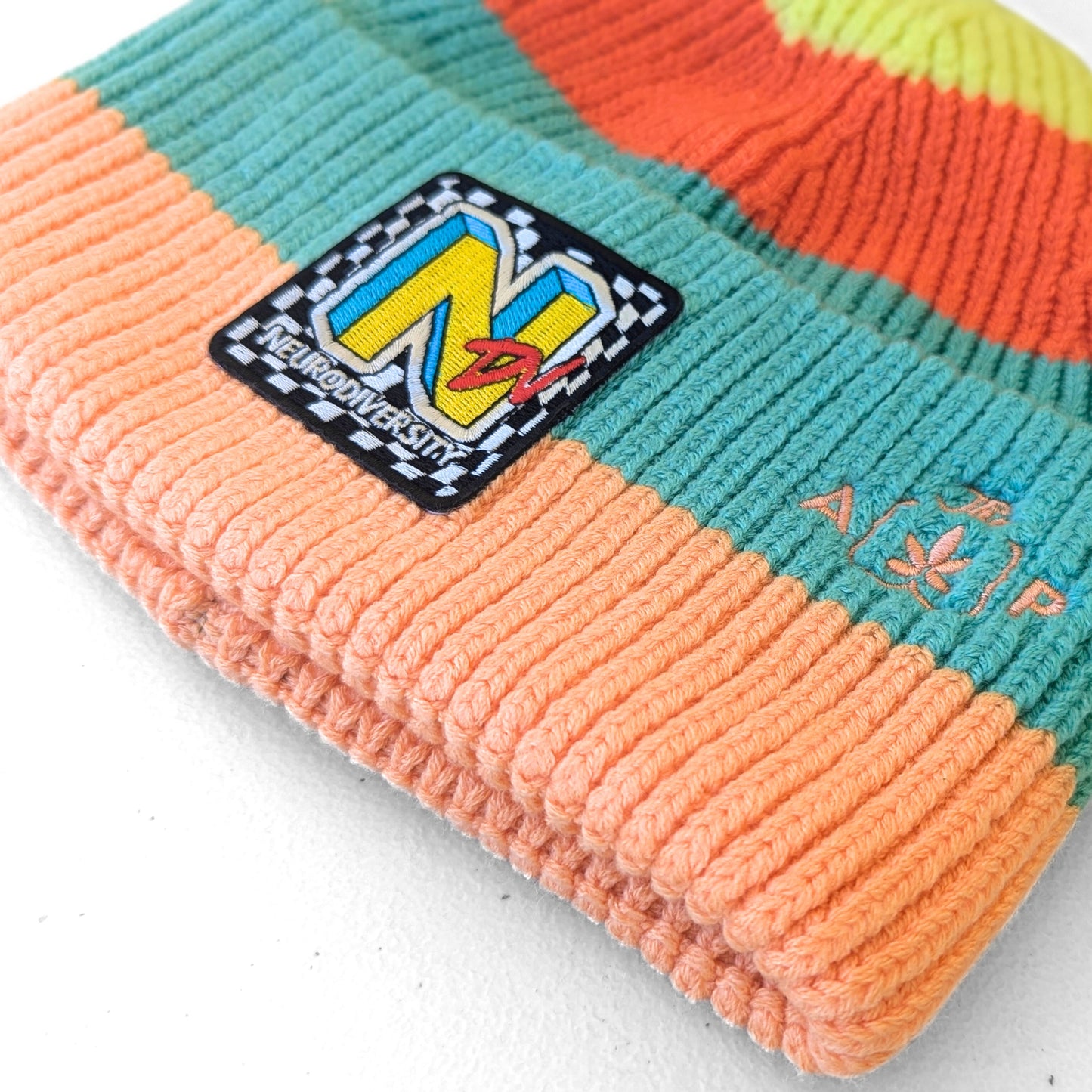 Retro Striped Acrylic NDV Beanie