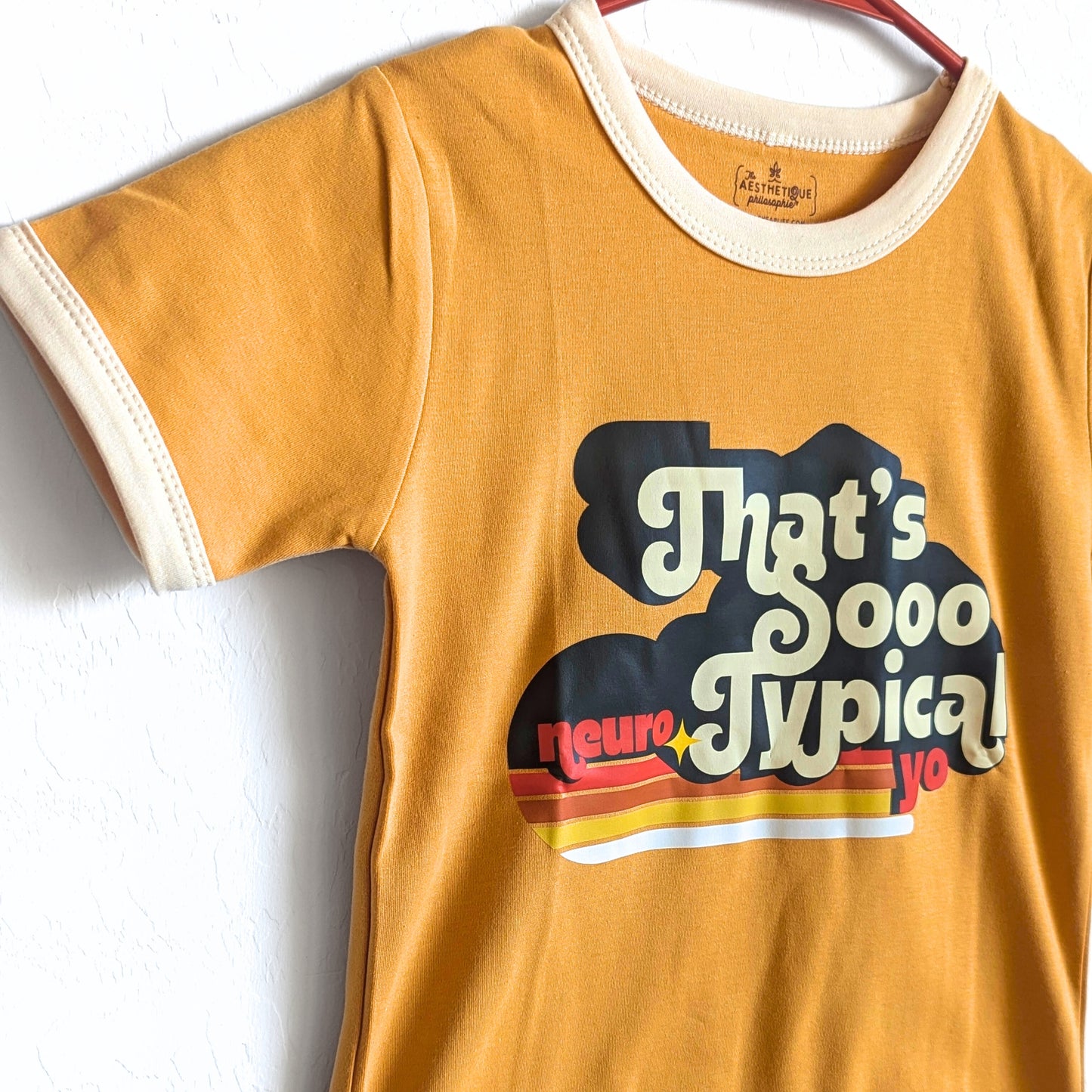 That's So Neuro-Typical Yo Little Kids Ringer Tee