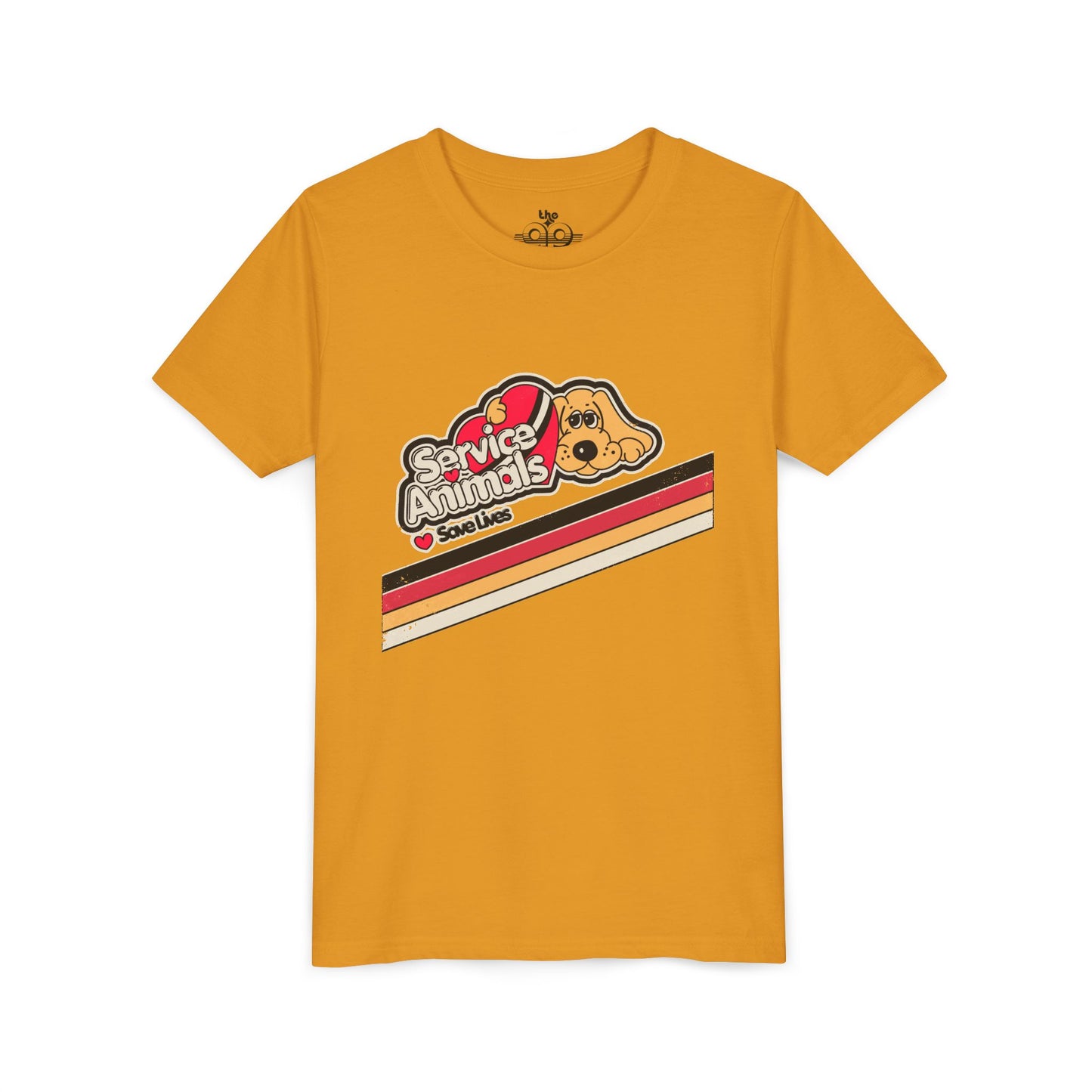 Service Animals Save Lives - Youth Unisex Short Sleeve Tee