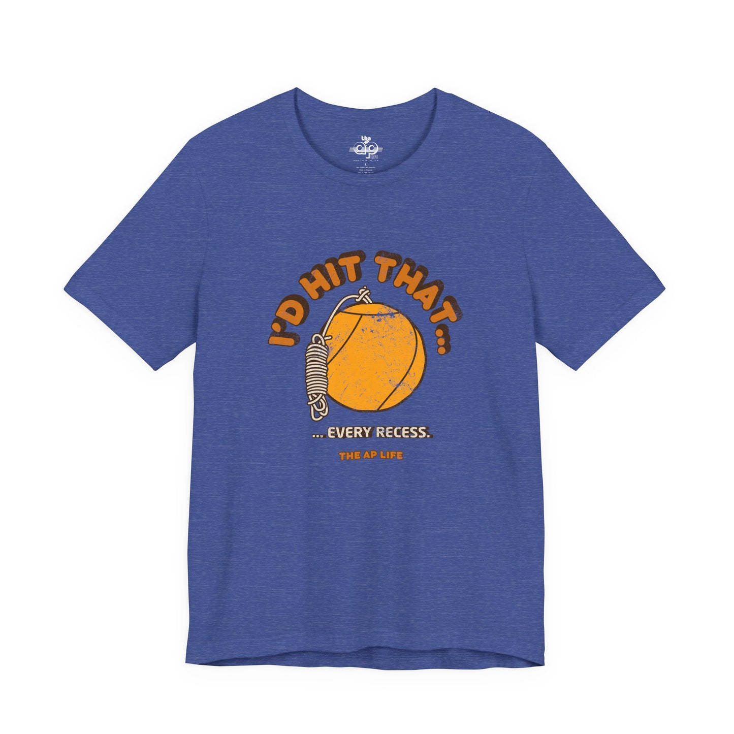 I'd Hit That Every Recess - Adult Unisex Jersey Short Sleeve Tee