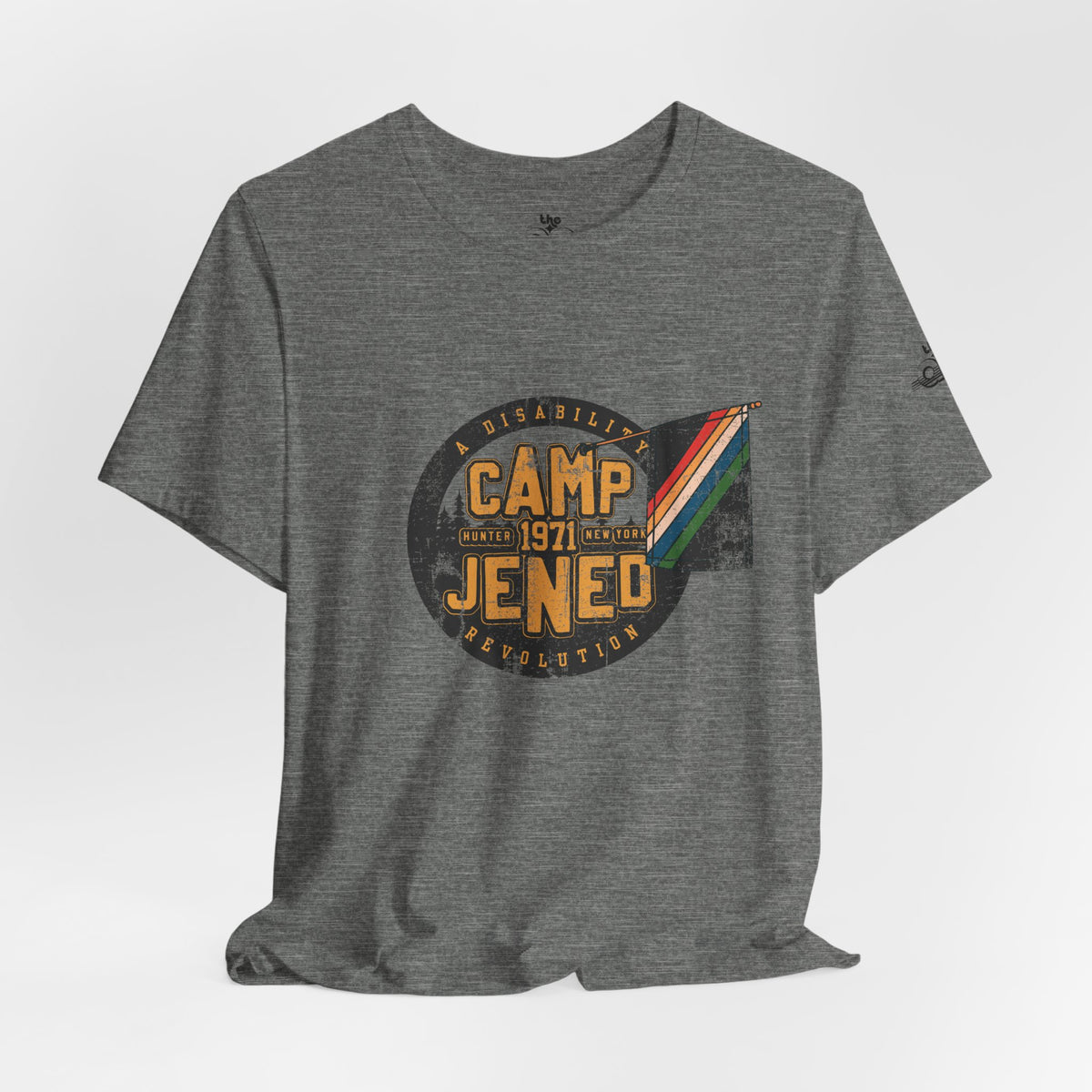 Camp Jened 1971 - A Disability Revolution - Adult Unisex Jersey Short Sleeve Tee