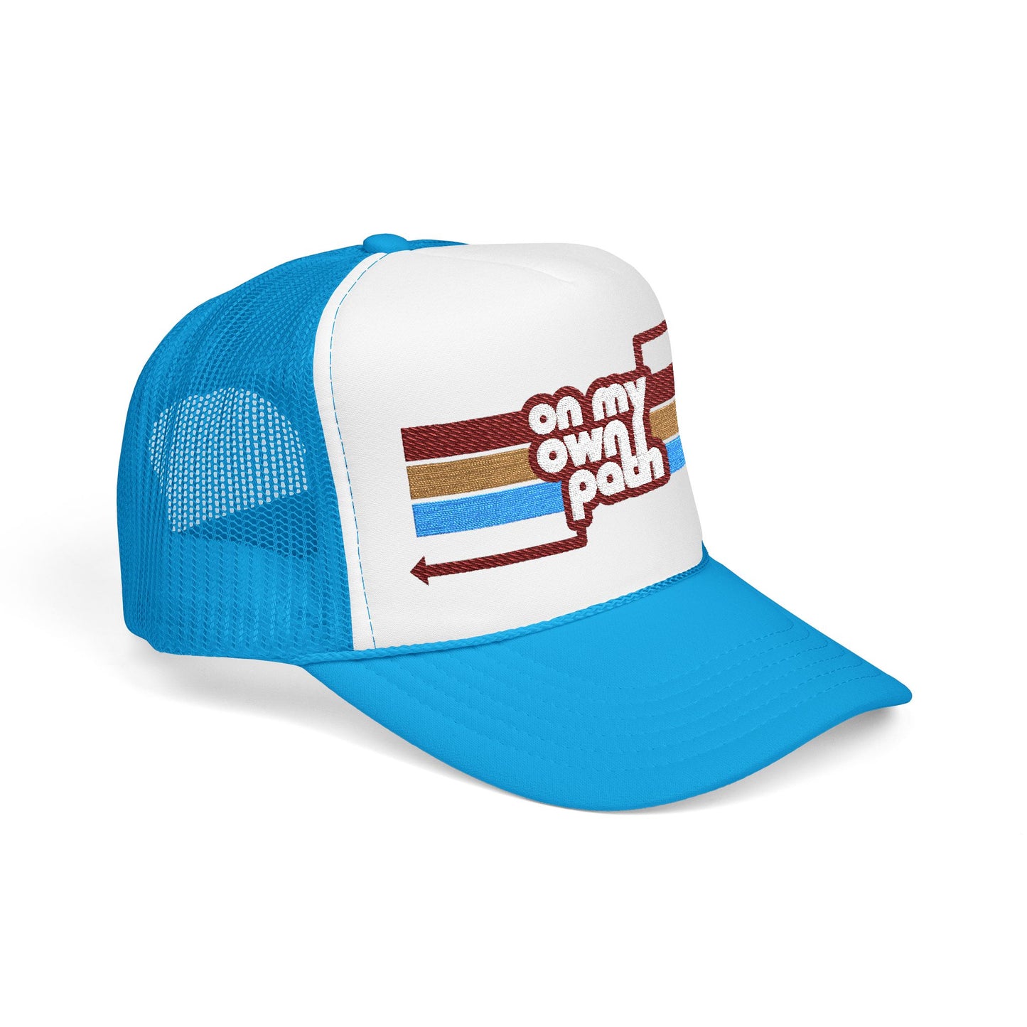 On My Own Path - Adult Unisex Foam Trucker Hat (Embroidered)