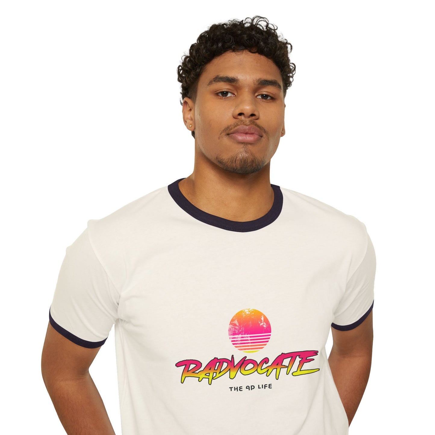 Radvocate Unisex Cotton Ringer T-Shirt