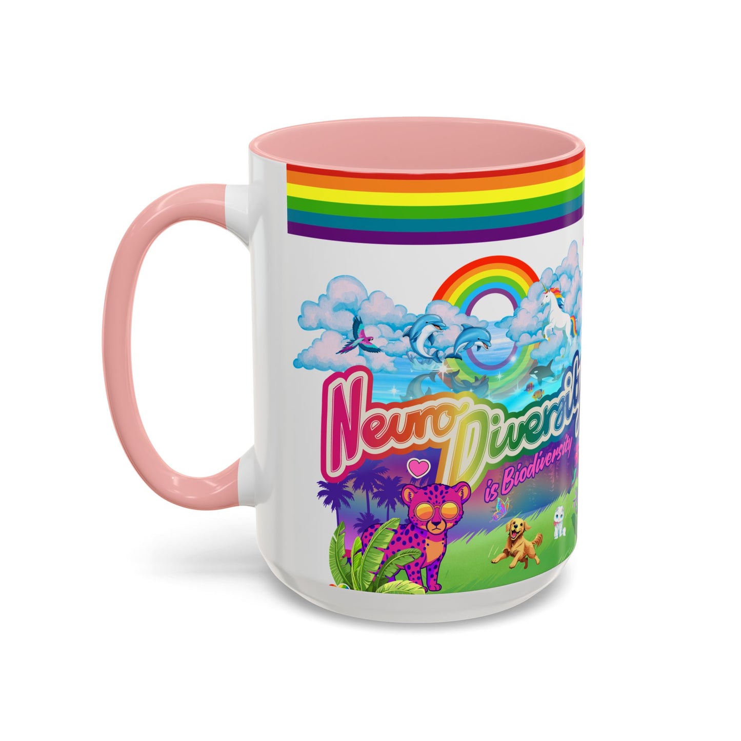 Neurodiversity is Biodiversity - Accent Coffee Mug (11, 15oz)