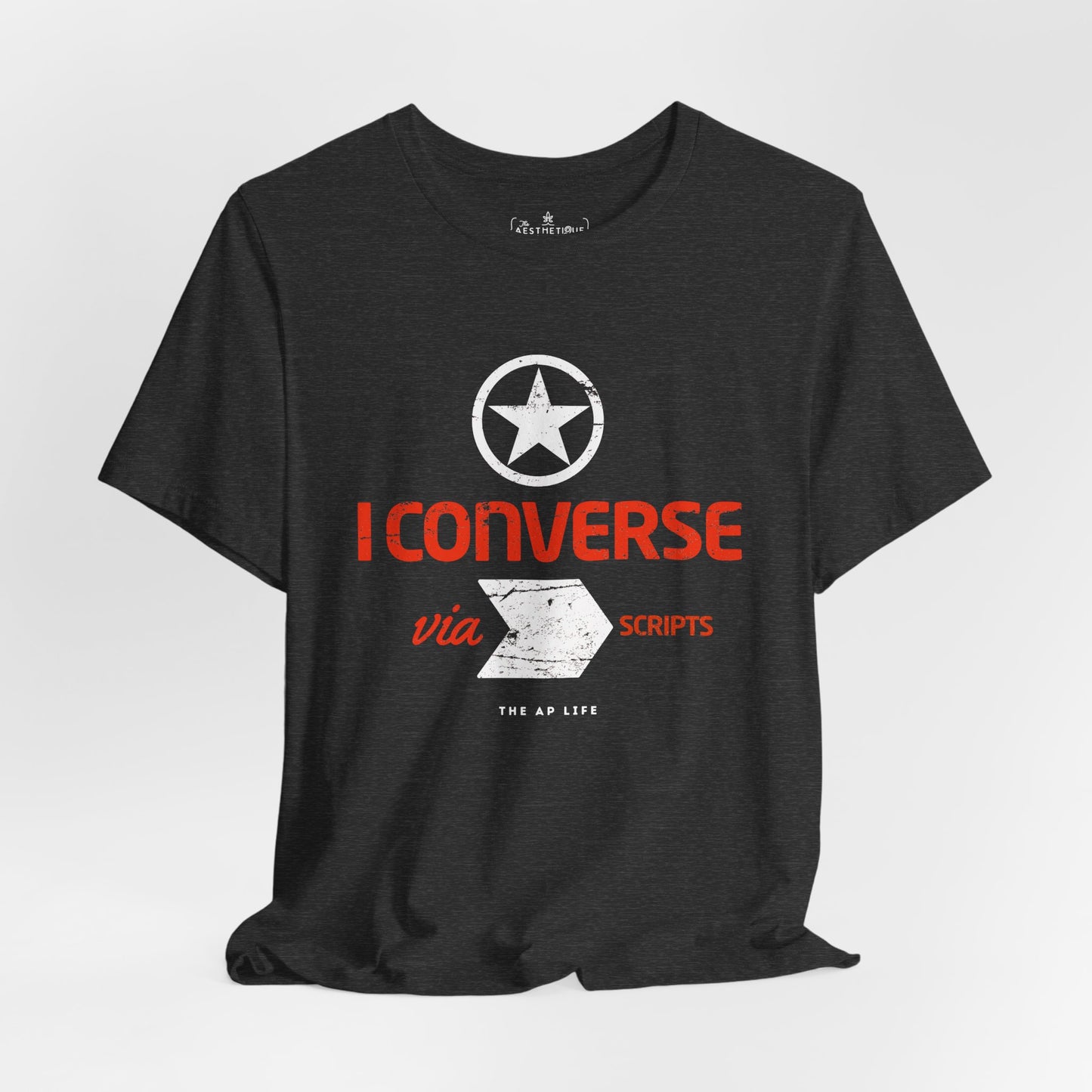 I Converse Via Scripts - GLP - Adult Unisex Jersey Tee