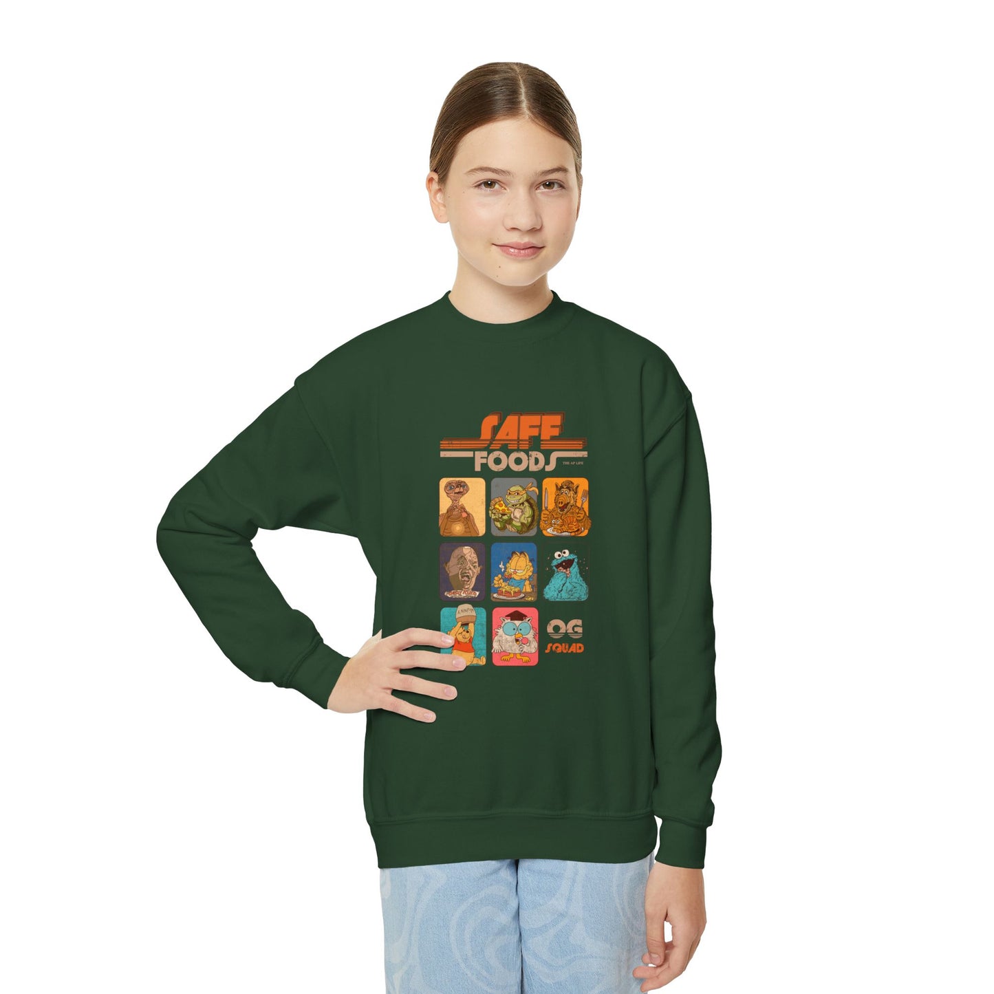 Safe Foods - OG Squad - Youth Unisex Crewneck Sweatshirt