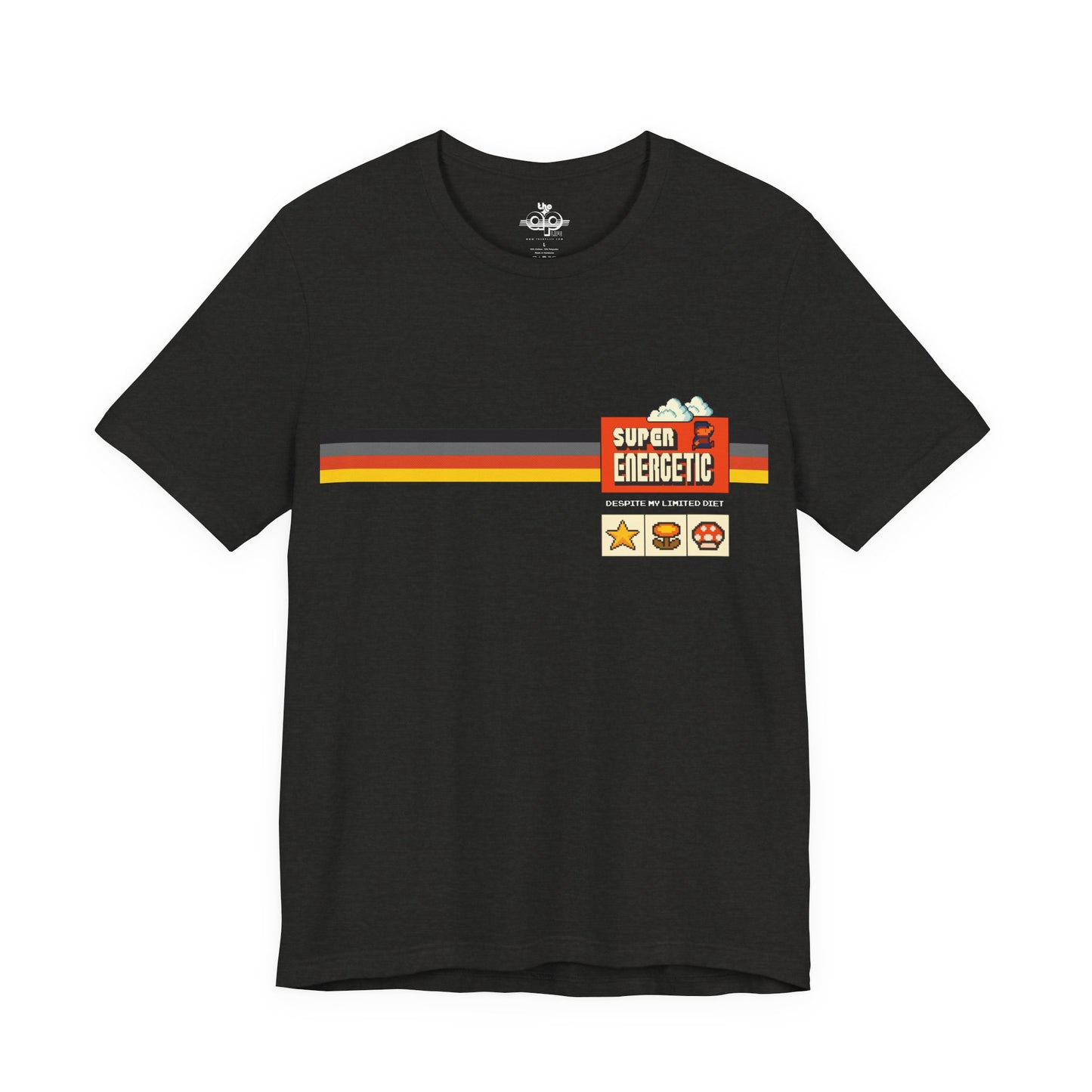 Super Energetic Despite My Limited Diet - Adult Unisex Jersey Short Sleeve Tee
