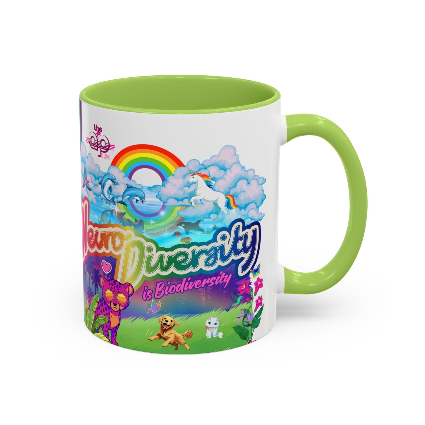Neurodiversity is Biodiversity - Accent Coffee Mug (11, 15oz)