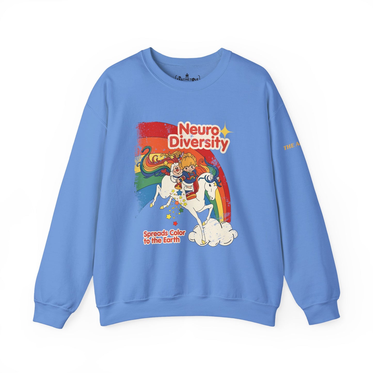 Neurodiversity Spreads Color to the Earth - Adult Unisex Heavy Blend™ Crewneck Sweatshirt