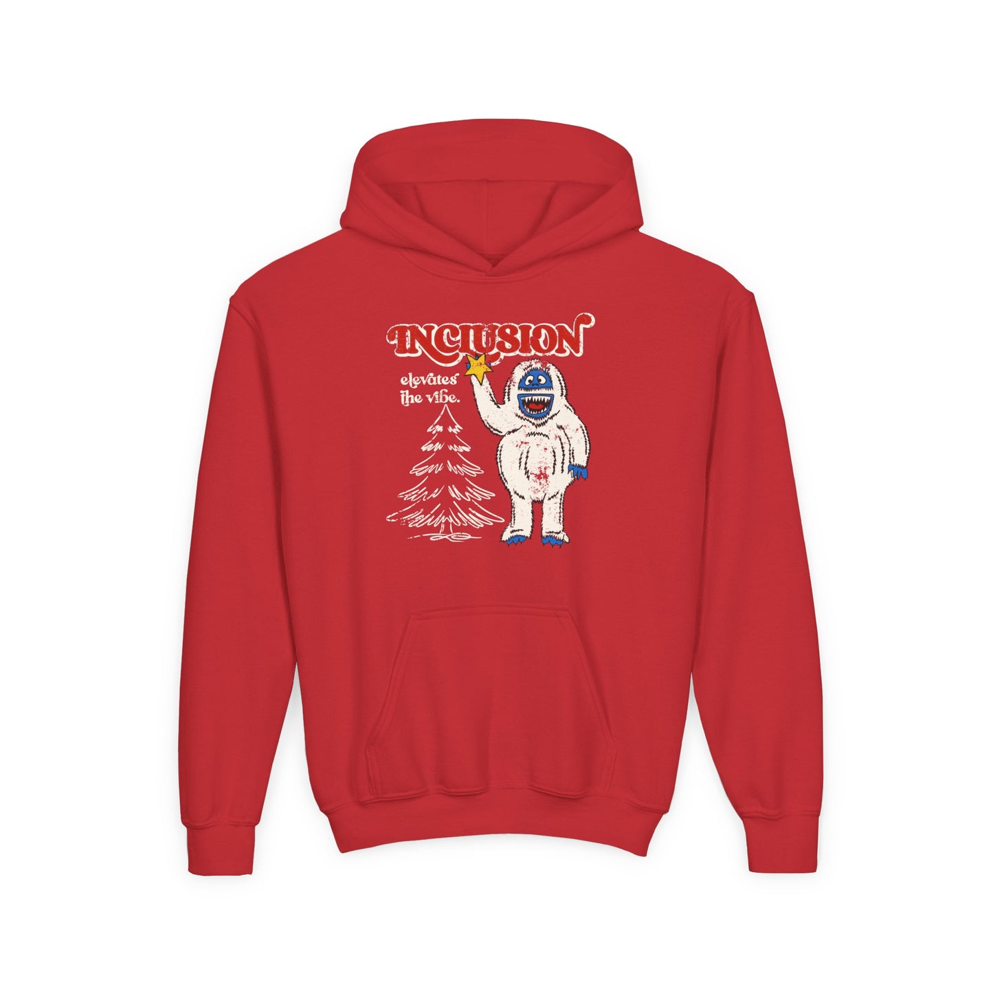 Inclusion Elevates the Vibe - Bumble - Youth Unisex Heavy Blend Hooded Sweatshirt