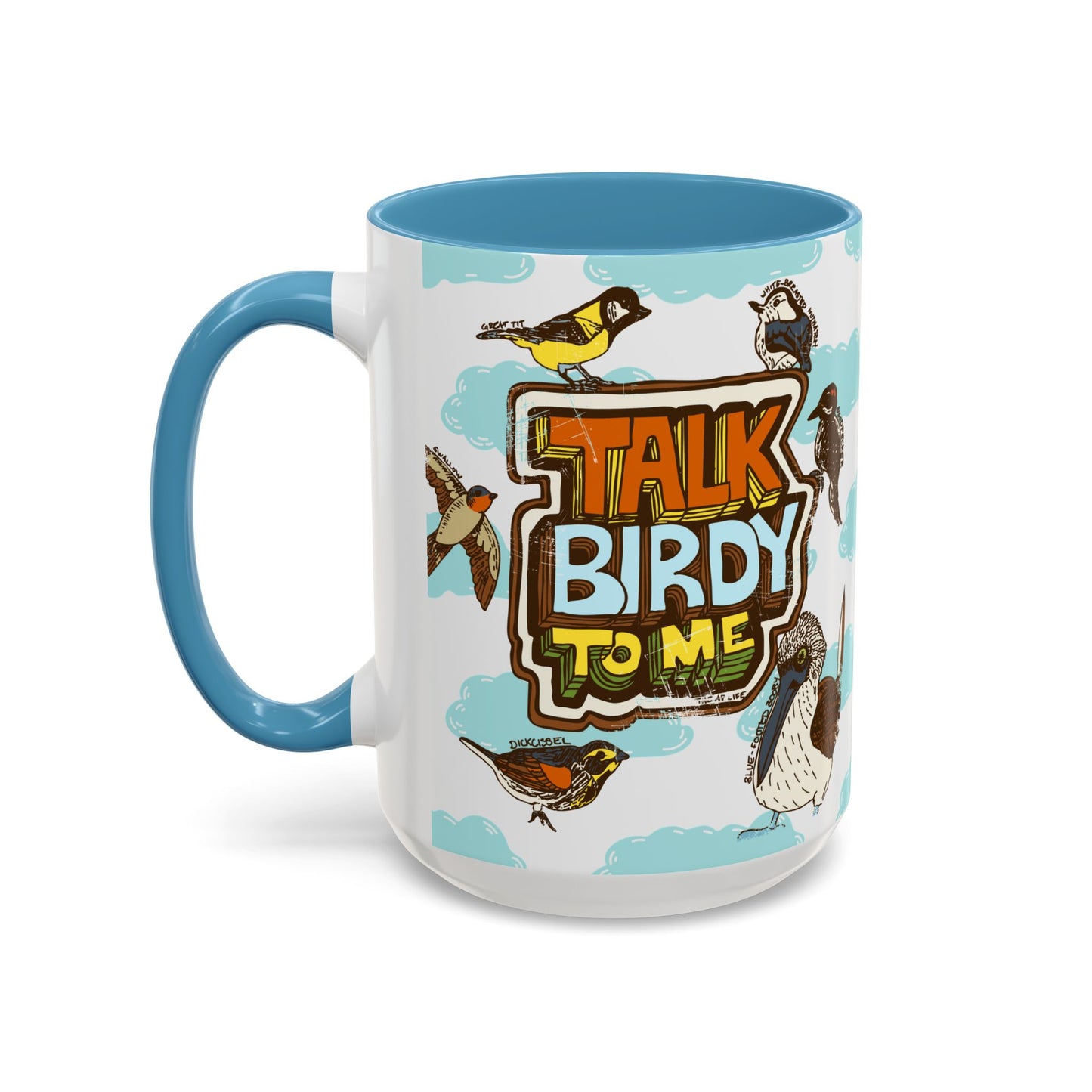 Talk Birdy to Me - Accent Coffee Mug (11, 15oz)