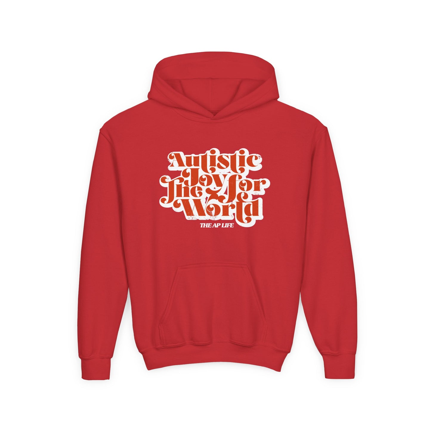 Autistic Joy for the World - Youth Heavy Blend Hooded Sweatshirt