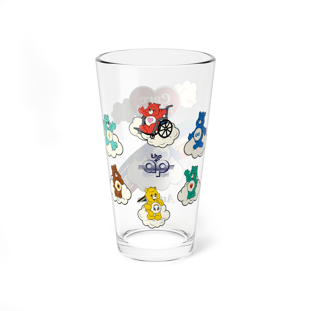 Care About Autism - Drinking Glass, 16oz