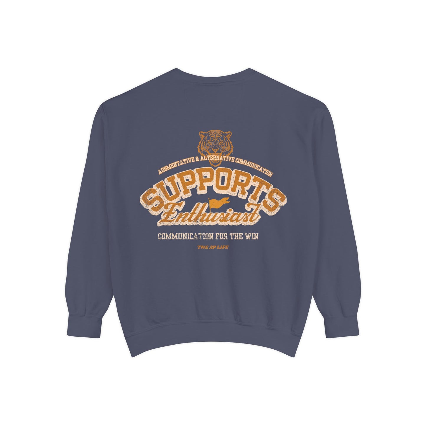 AAC Supports Team Enthusiast - Communication for the Win - Adult Unisex Sweatshirt