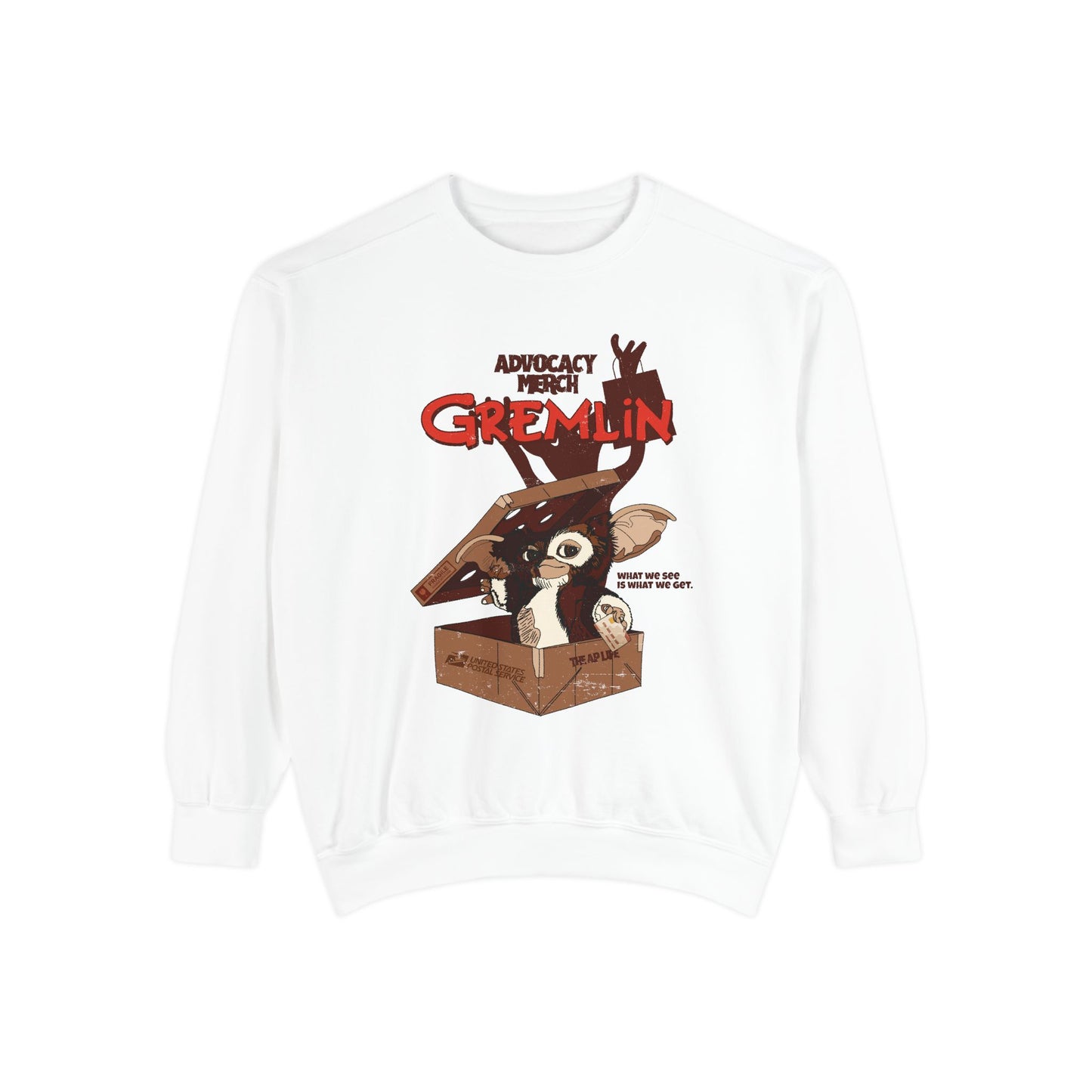 Advocacy Merch Gremlin - Adult Unisex Garment-Dyed Sweatshirt