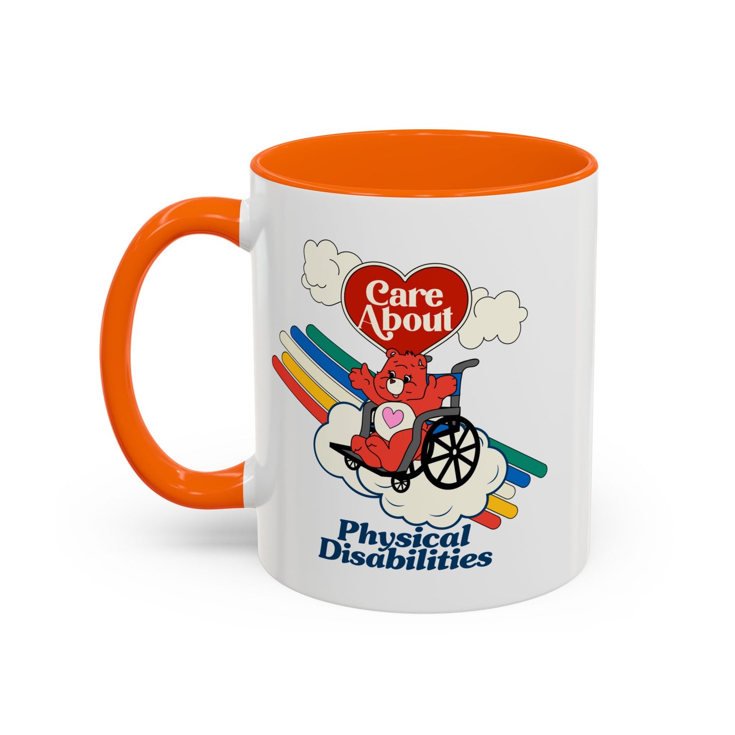 Care About Physical Disabilities - Disability Rights - Accent Coffee Mug (11, 15oz)