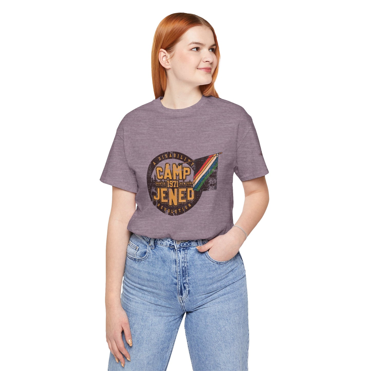 Camp Jened 1971 - A Disability Revolution - Adult Unisex Jersey Short Sleeve Tee
