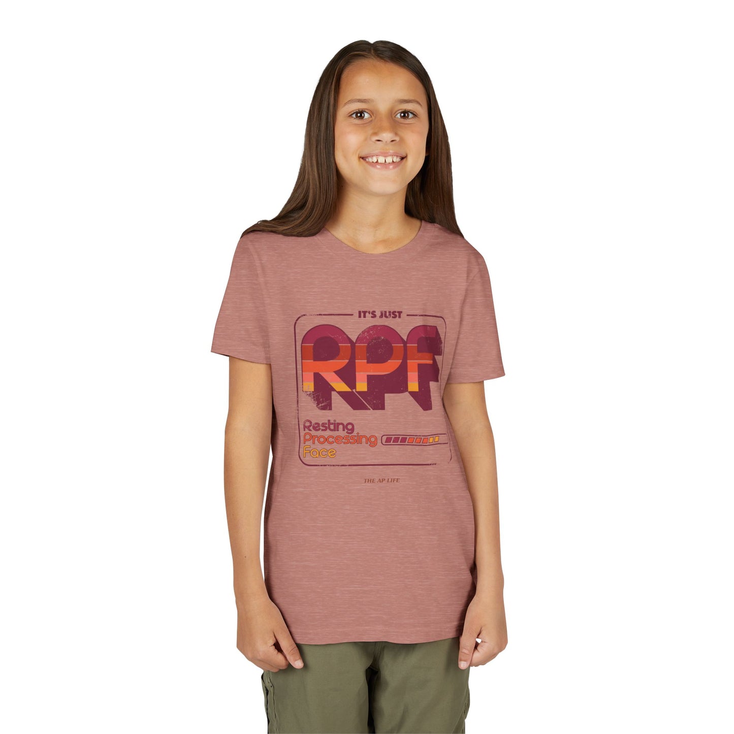 It's Just RPF - Resting Processing Face - Youth Unisex Short Sleeve Tee