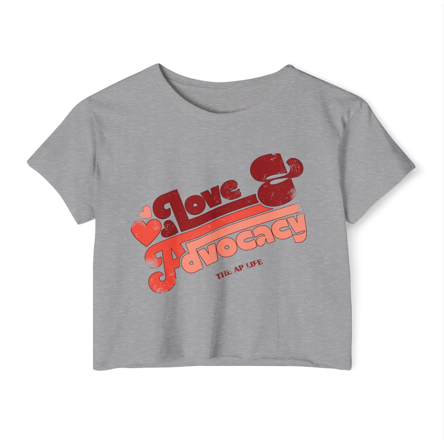 Love & Advocacy - Women's Crop Top Tee
