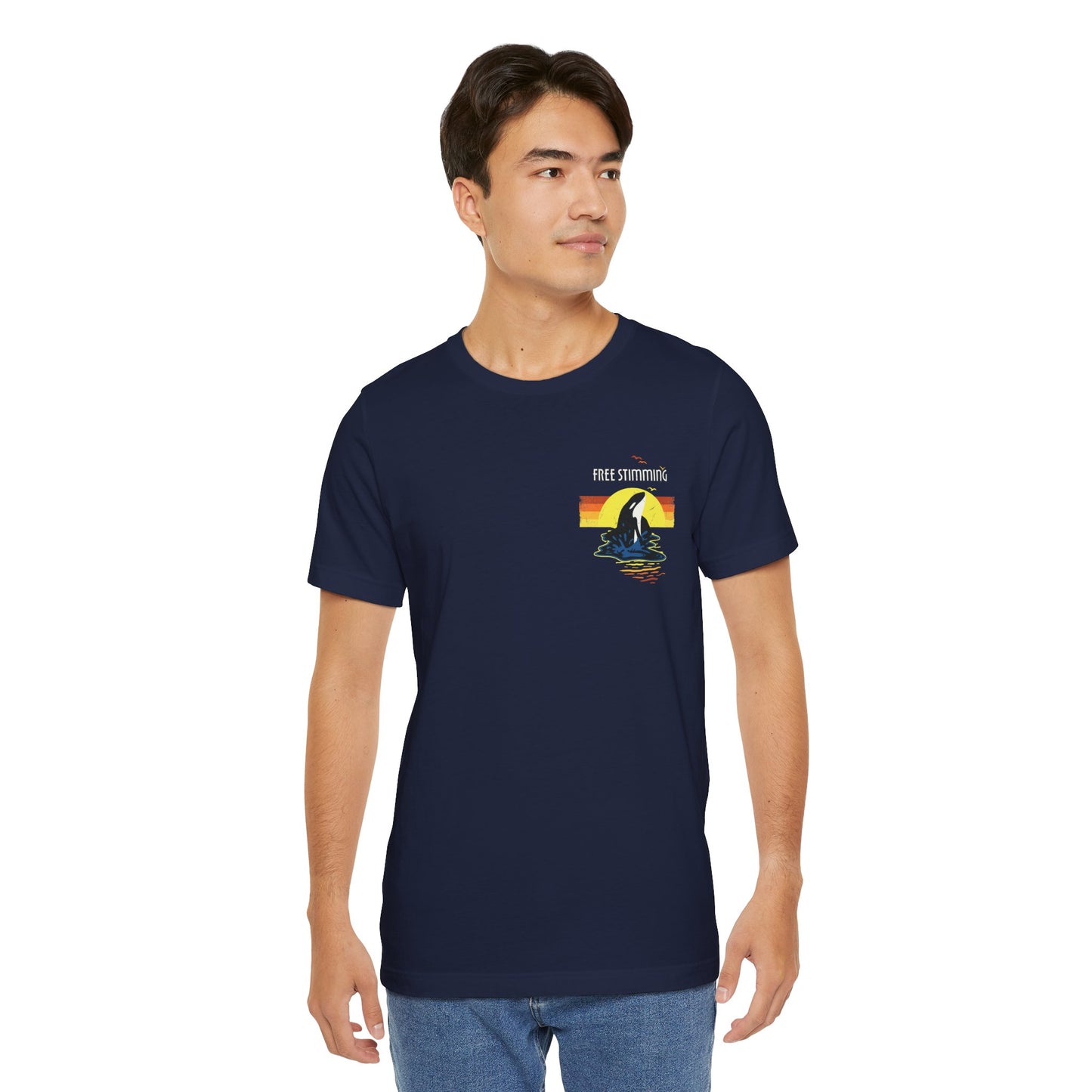 Free Stimming - Orca - Adult Unisex Jersey Short Sleeve Tee