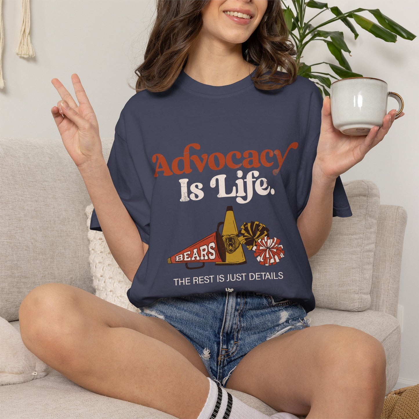 Advocacy is Life  - The Rest is Just Details - Adult Unisex Garment-Dyed T-shirt