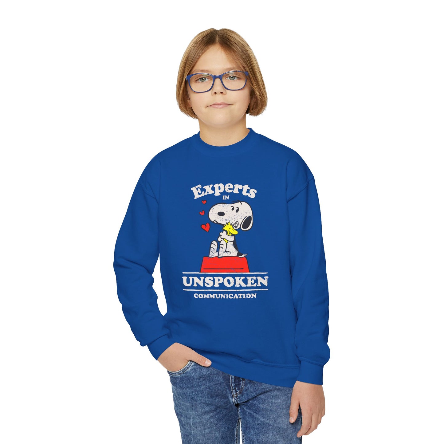 Experts in Unspoken Communication - Youth Crewneck Sweatshirt