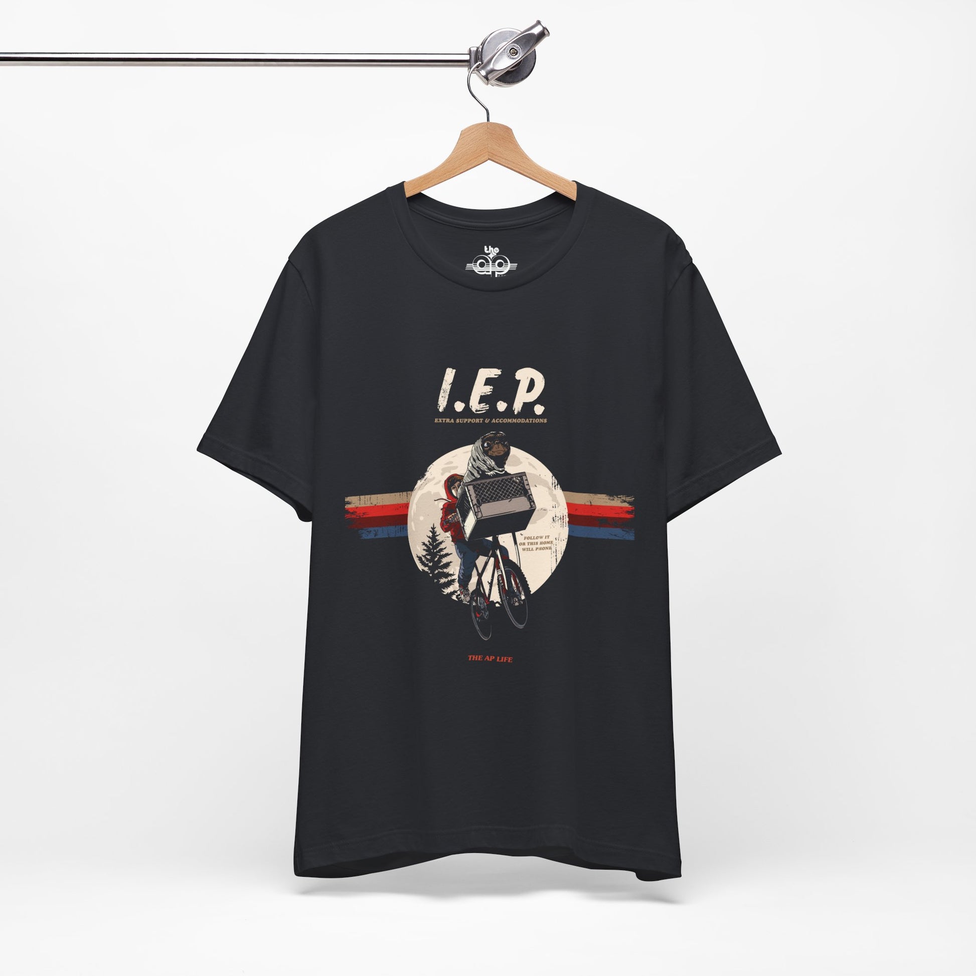 I.E.P. - Extra Support & Accommodations - Follow it or This Home Will Phone - Adult Unisex Jersey Short Sleeve Tee