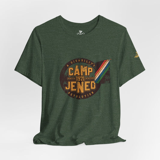 Camp Jened 1971 - A Disability Revolution - Adult Unisex Jersey Short Sleeve Tee