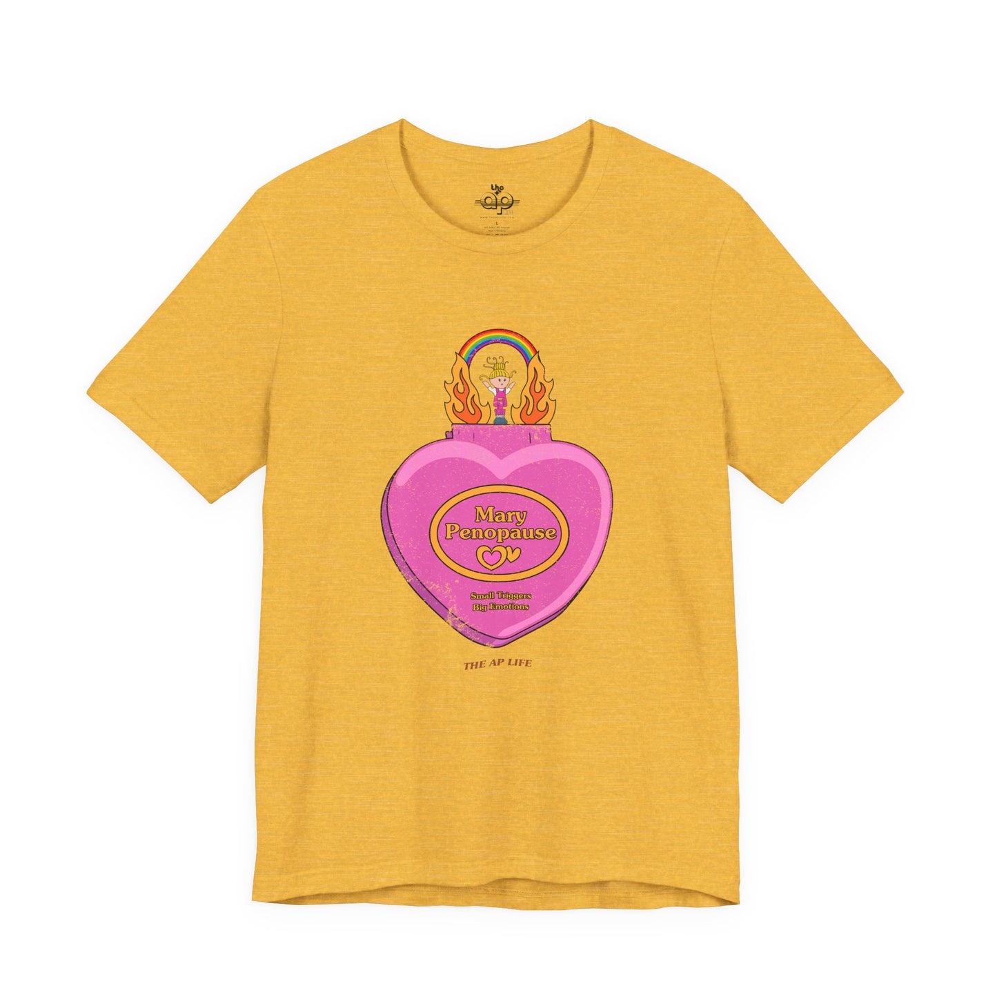 Mary Penopause - Small Triggers, Big Emotions - Adult Unisex Jersey Short Sleeve Tee