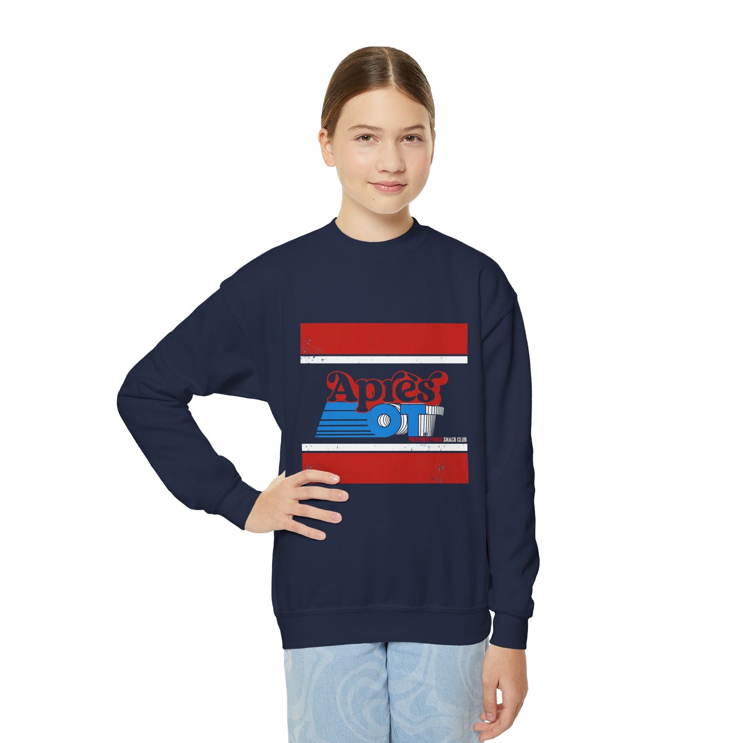Après OT - Preferred Foods Snack Club - Youth Unisex Crewneck Sweatshirt