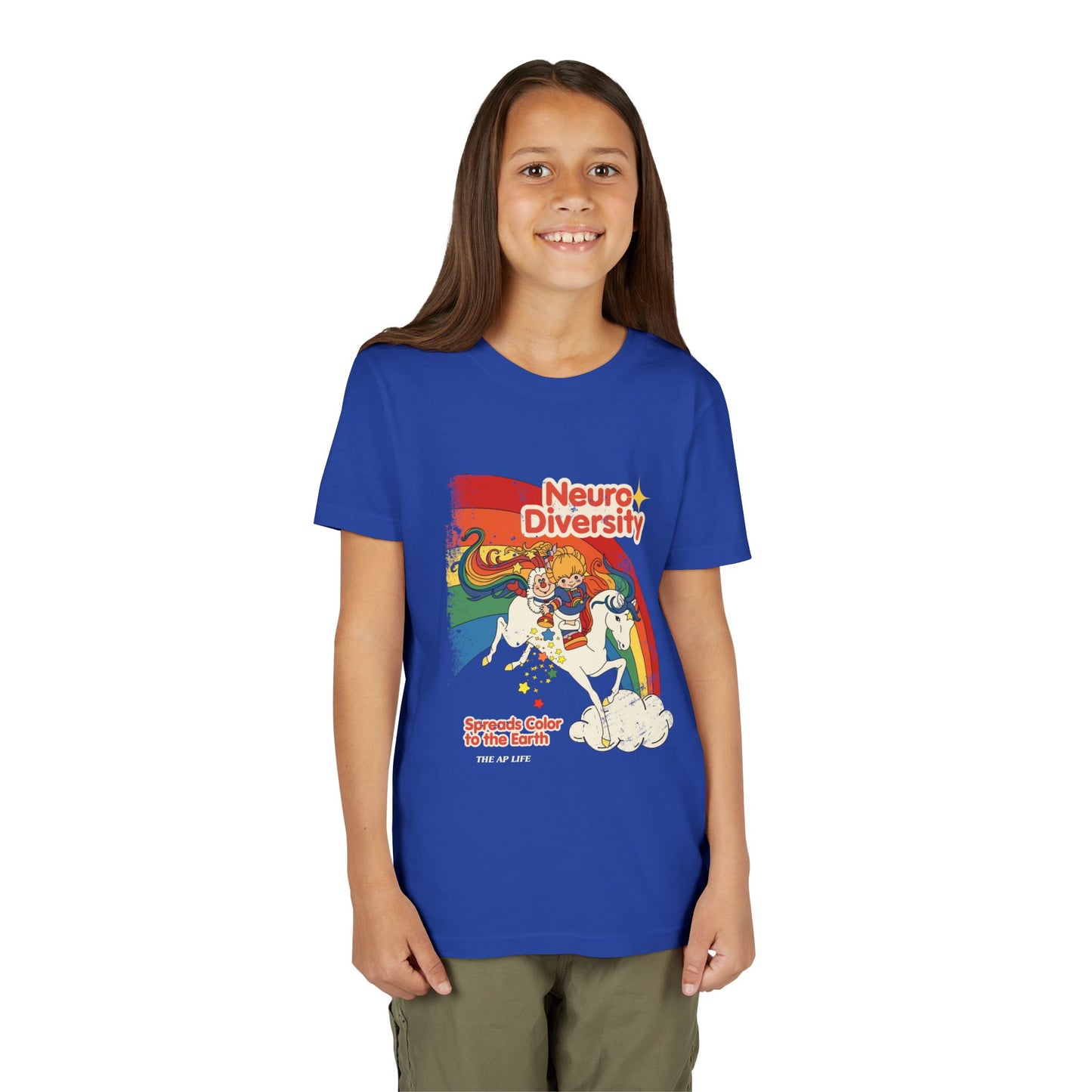 Neurodiversity Spreads Color to the Earth - Youth Unisex Short Sleeve Tee