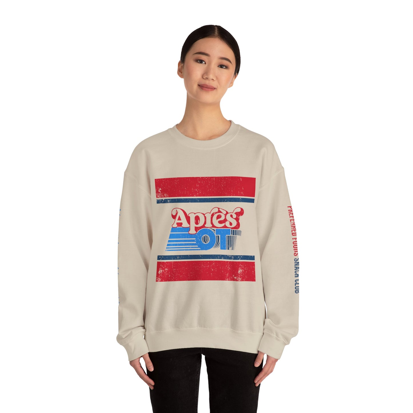 Après OT - Preferred Foods Snack Club - Adult Unisex Heavy Blend™ Crewneck Sweatshirt