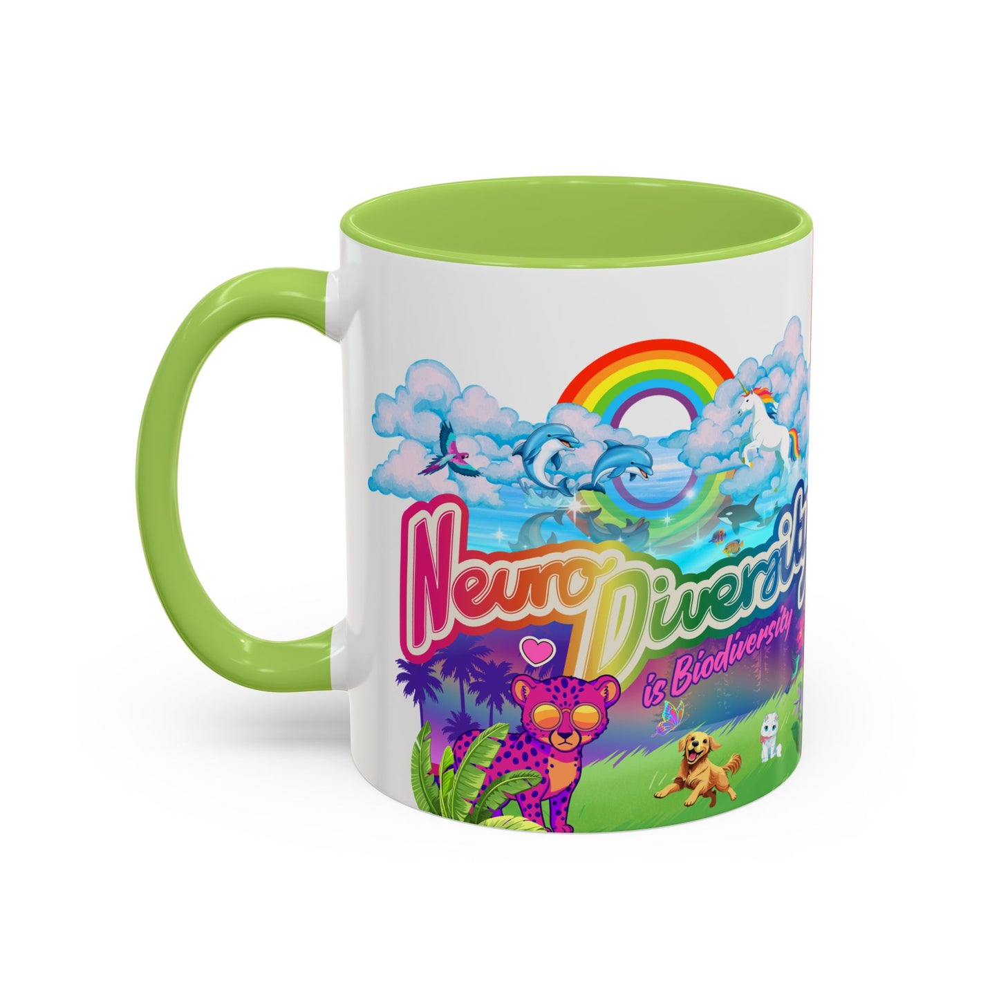 Neurodiversity is Biodiversity - Accent Coffee Mug (11, 15oz)