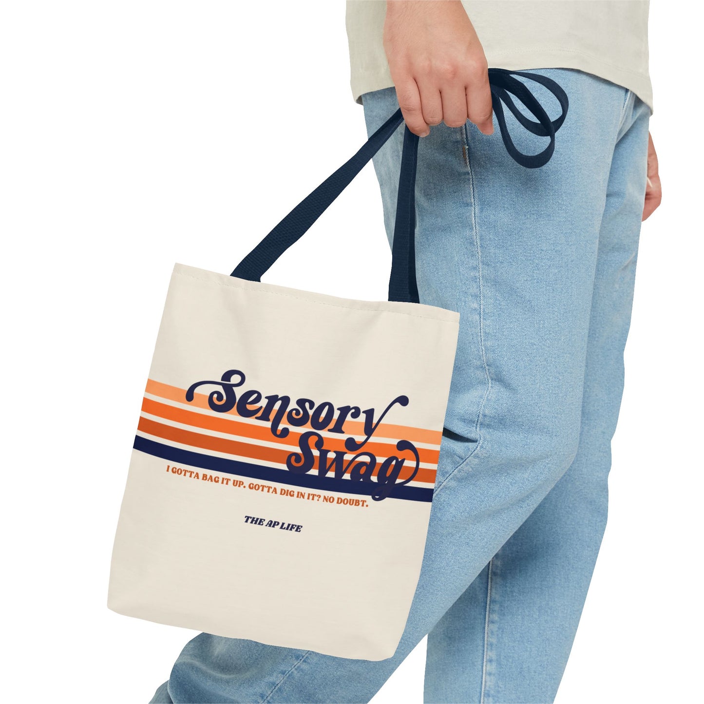 POD Sensory Swag Polyester Tote Bag