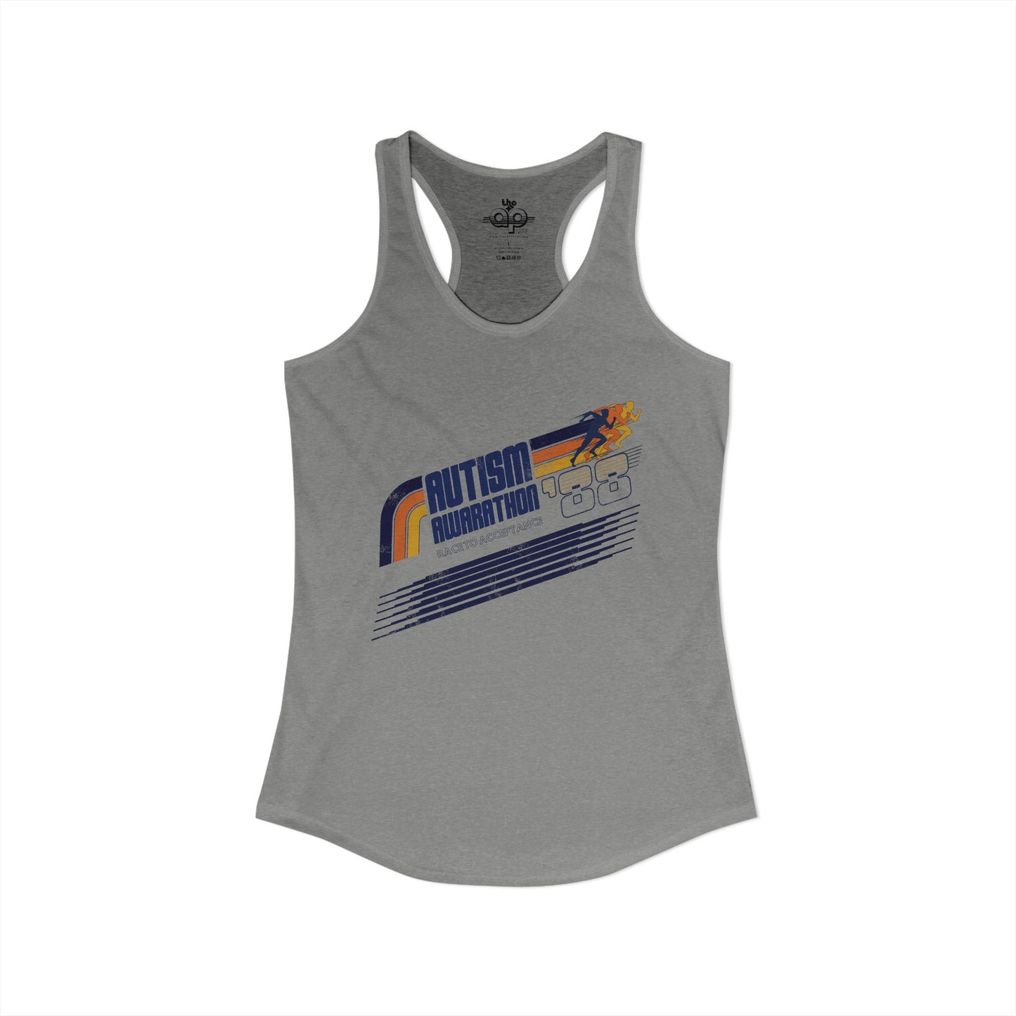 Autism Awarathon - Race to Acceptance - Women's Ideal Racerback Tank