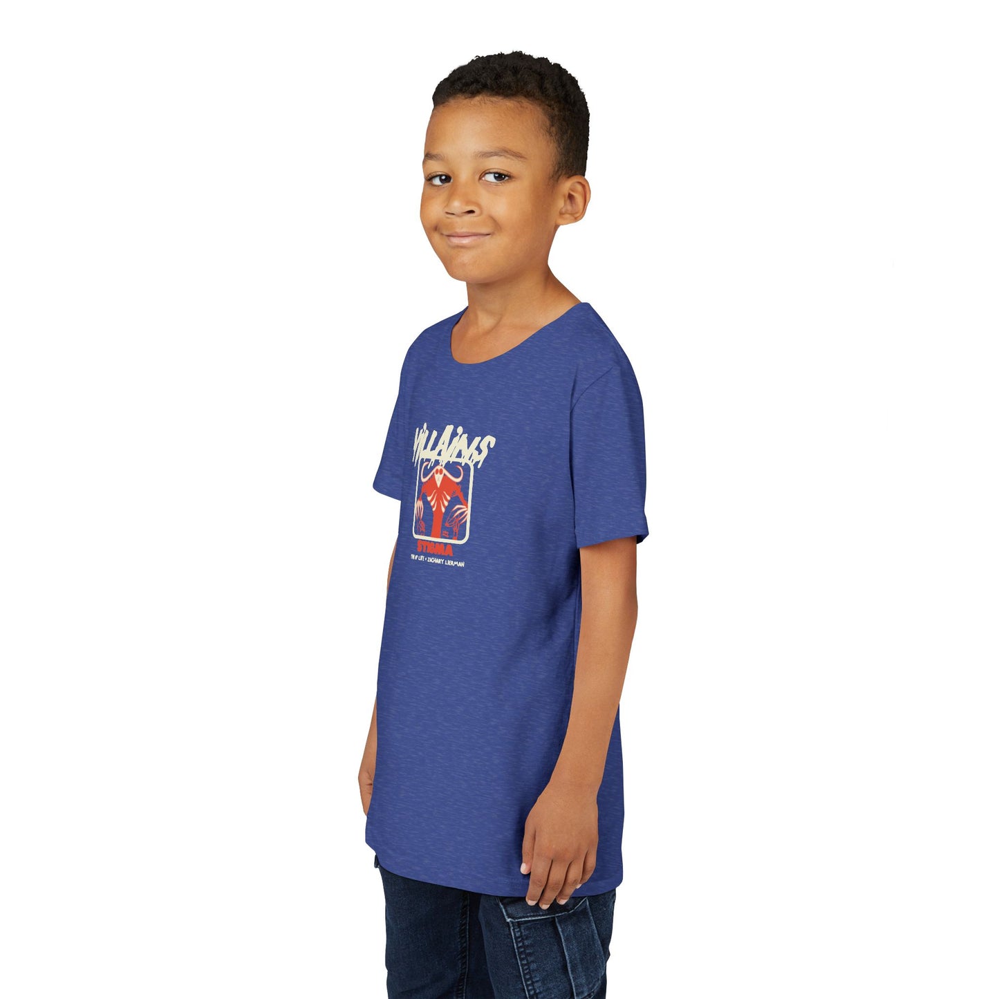 Villains of The Autistic Community Series - Stigma - Zachary Lierman - Youth Unisex Jersey Tee