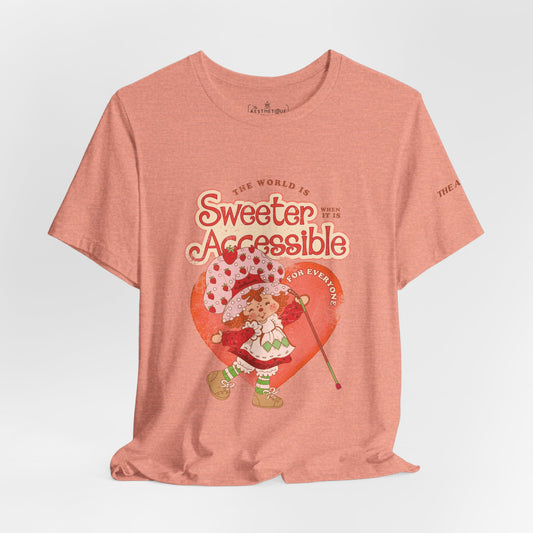 The World is Sweeter when it is Accessible for Everyone - Adult Unisex Jersey Short Sleeve Tee