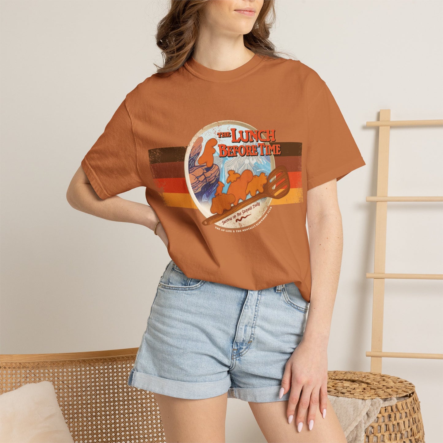 The Lunch Before Time- Serving Up the Sequels Daily - Adult Unisex Garment-Dyed T-shirt - Collab Design with TMEC