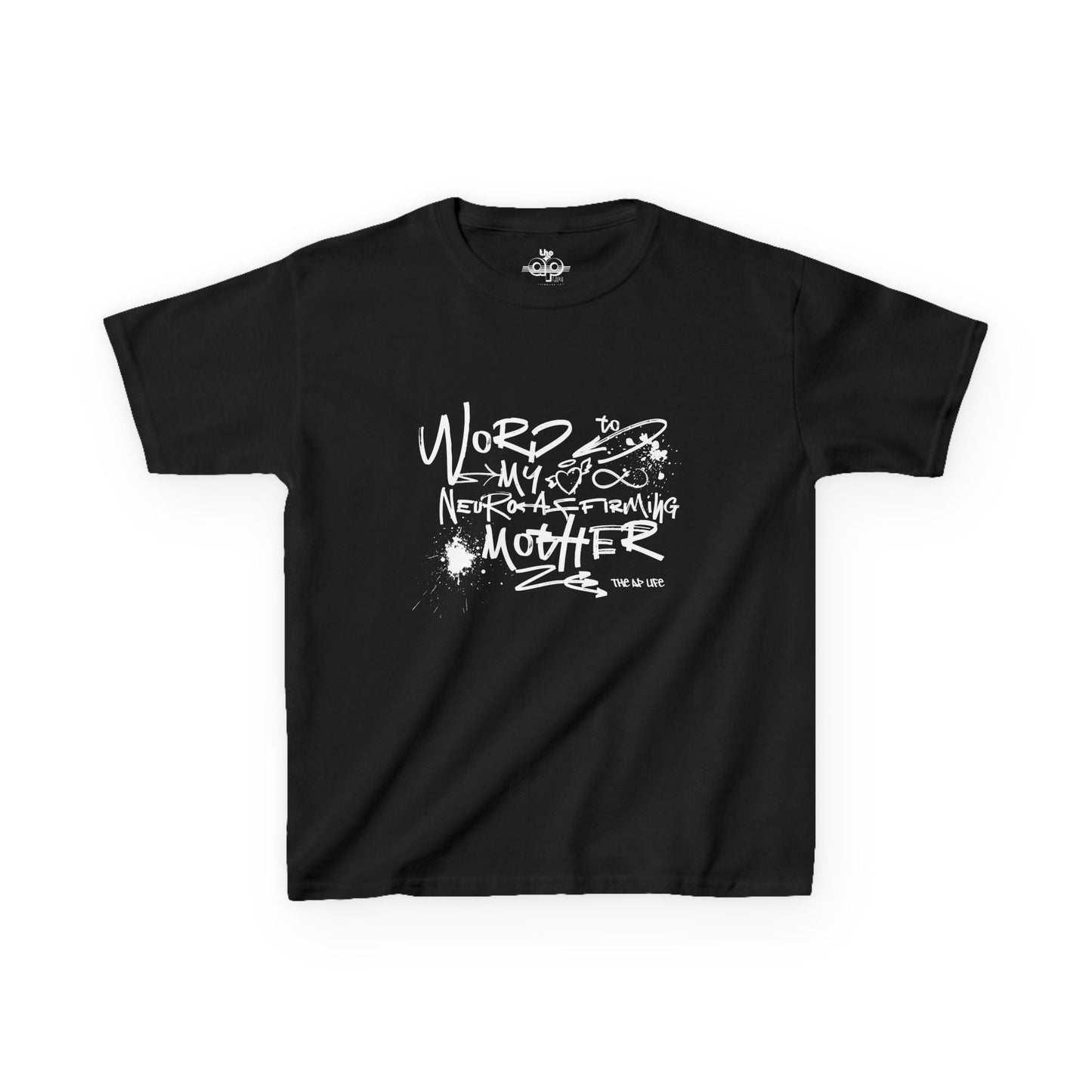 Word to My Neuro-Affirming Mother - Kids Oversized Heavy Cotton™ Tee