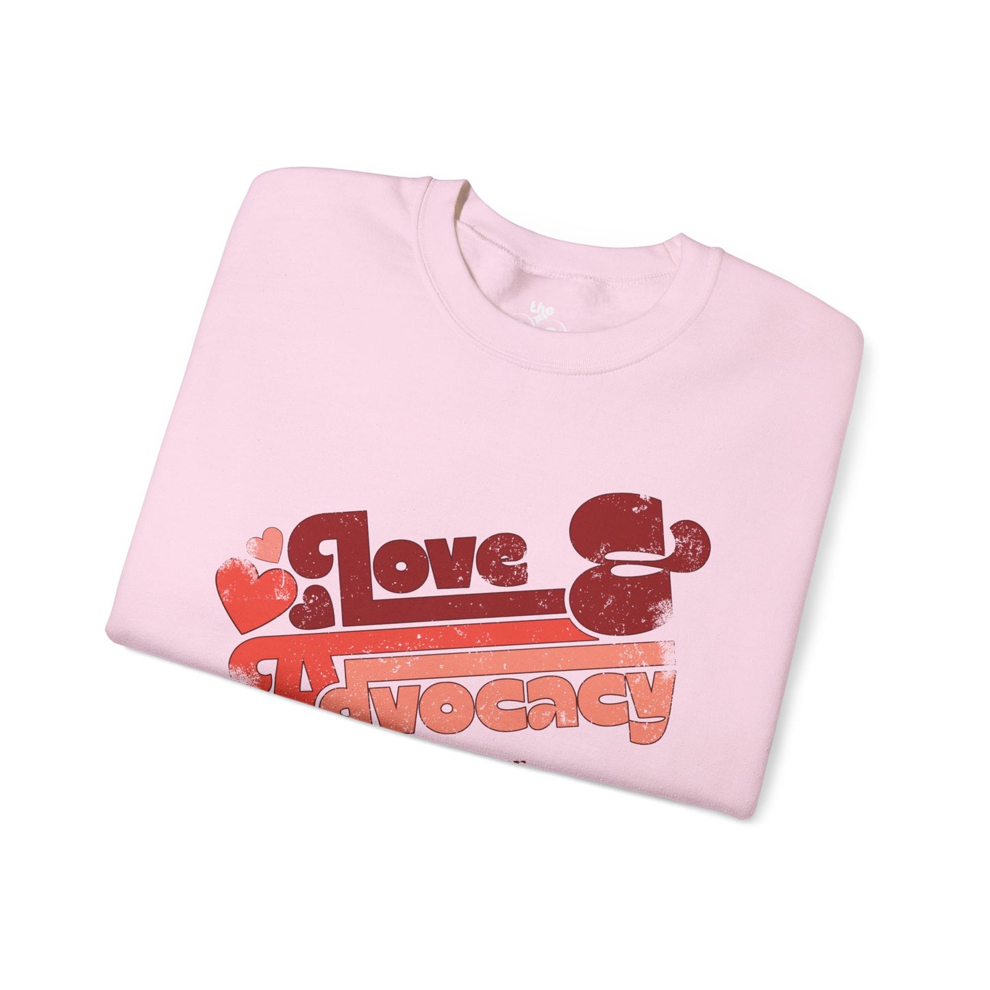 Love & Advocacy - Adult Unisex Heavy Blend™ Crewneck Sweatshirt