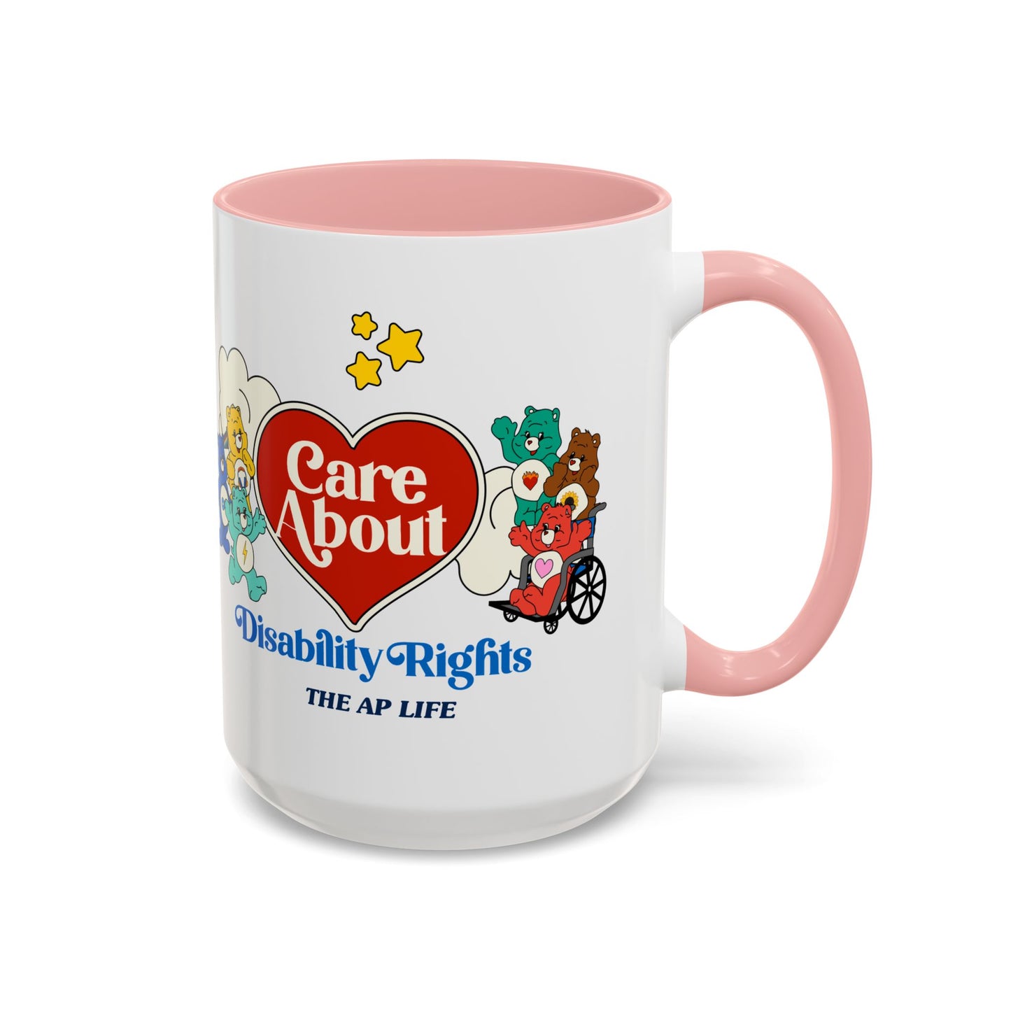 Care About Invisible Disabilities - Disability Rights - Accent Coffee Mug (11, 15oz)