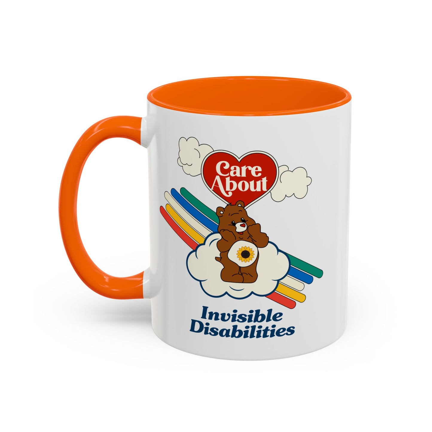 Care About Invisible Disabilities - Disability Rights - Accent Coffee Mug (11, 15oz)