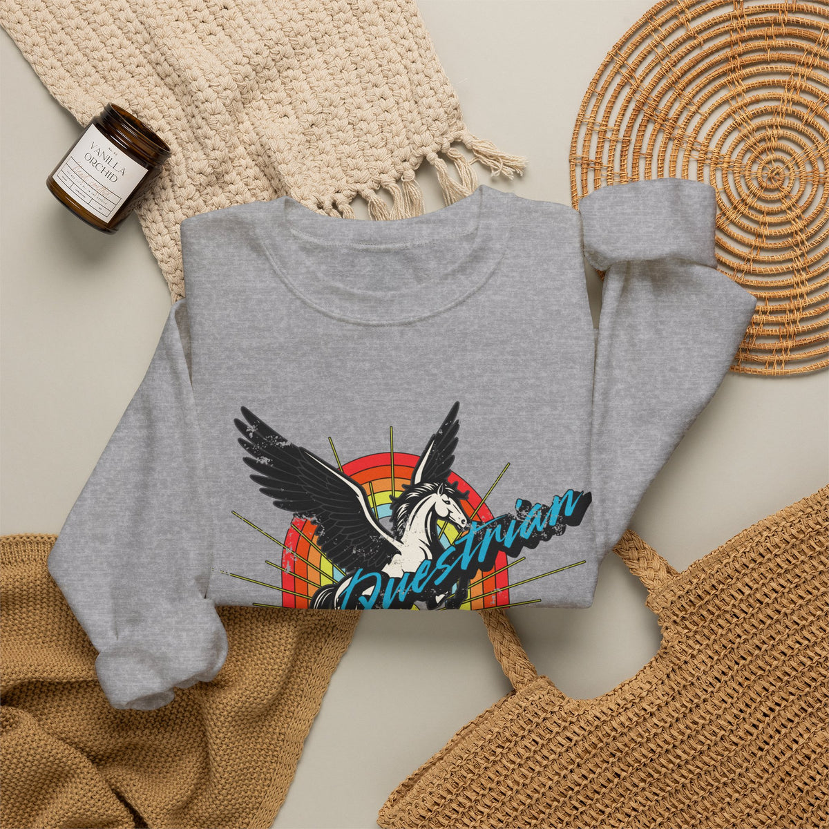 Side Questrian - Procrastination is When the Magic Happens - Adult Unisex Heavy Blend™ Crewneck Sweatshirt