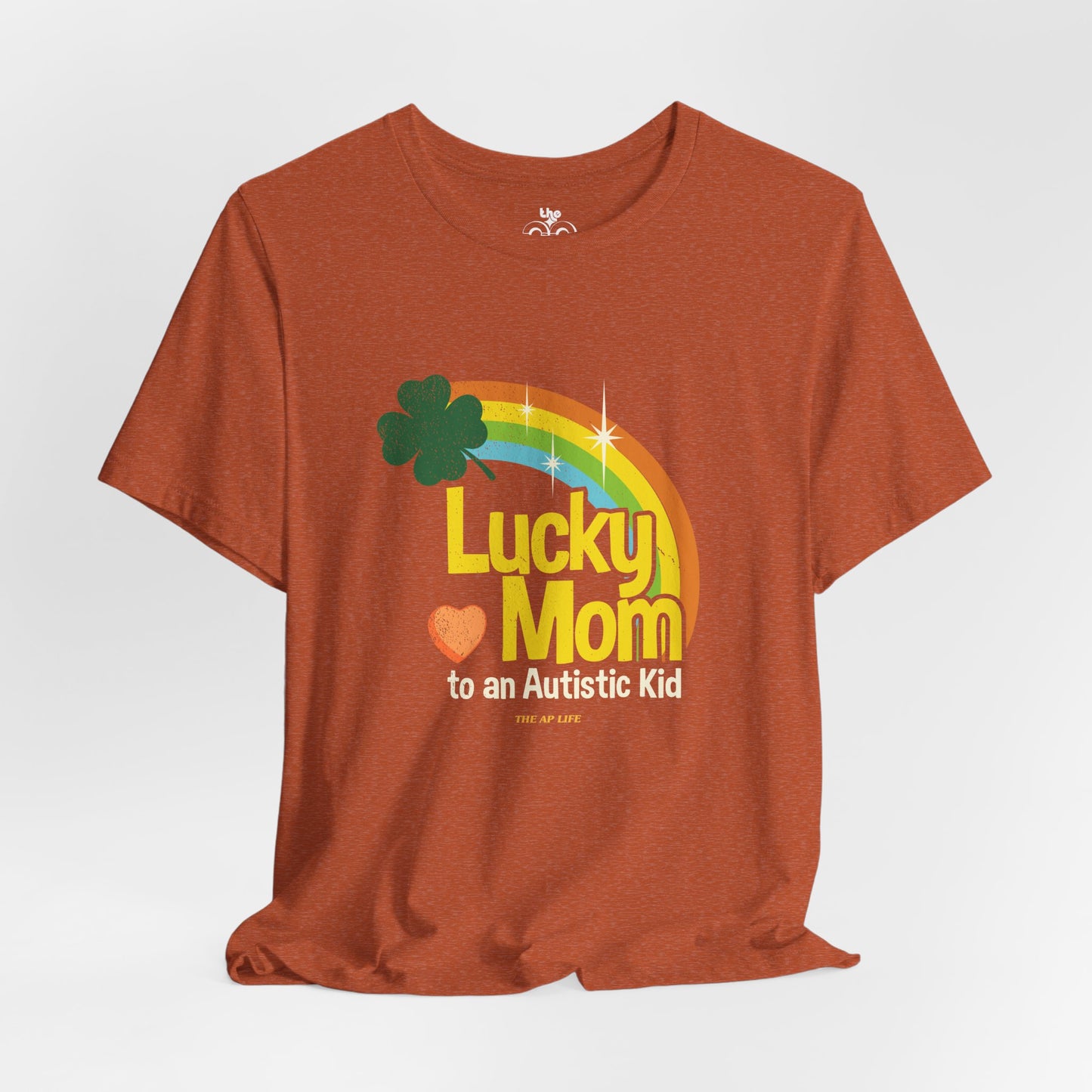 Lucky Mom to an Autistic Kid - Adult Unisex Jersey Short Sleeve Tee