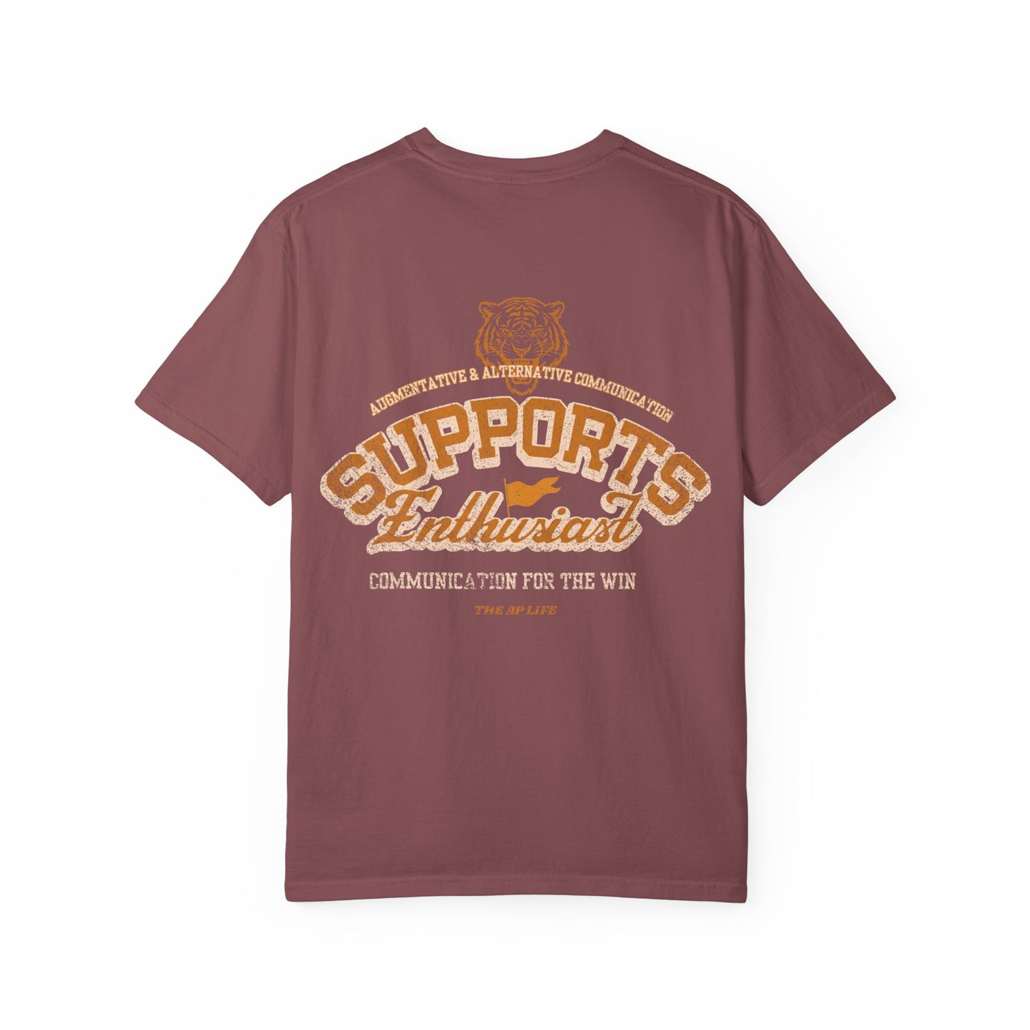AAC Supports Team Enthusiast - Communication for the Win - Adult Unisex Tee