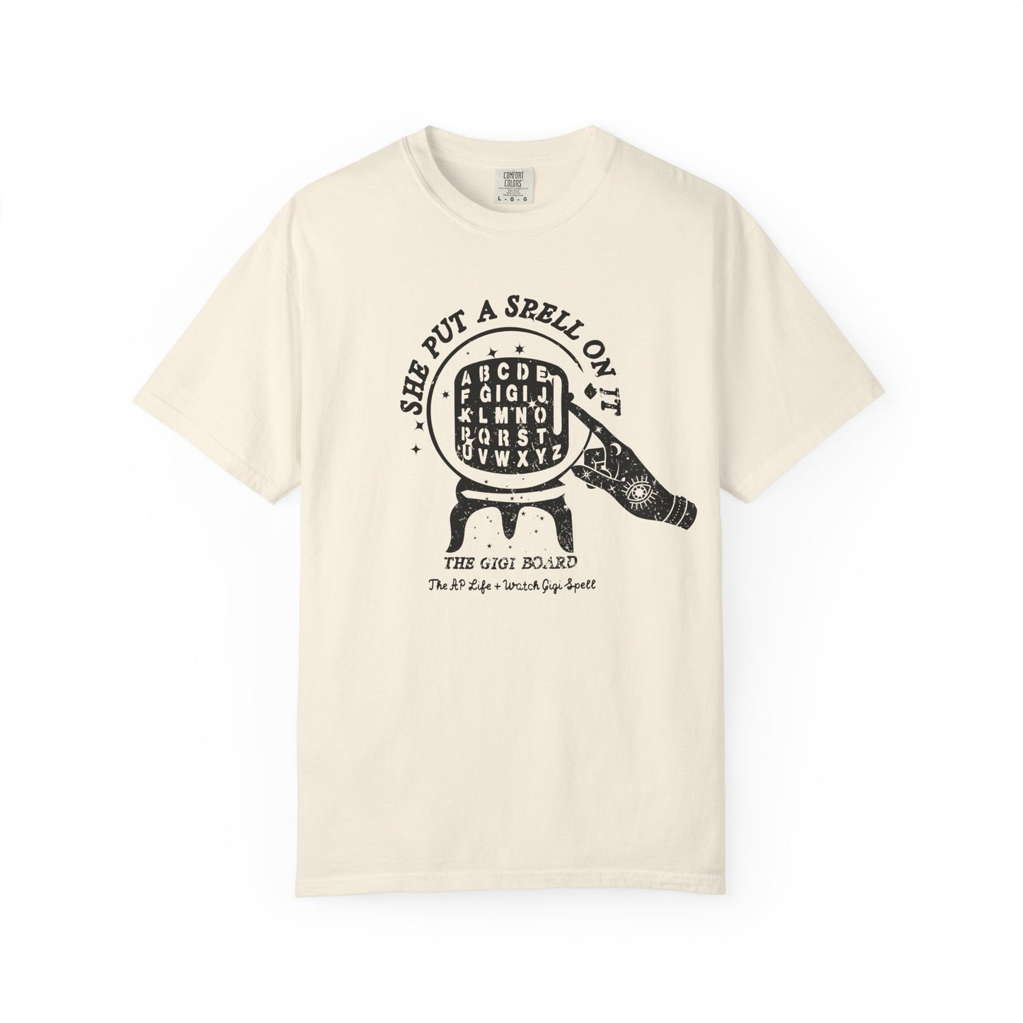 She Put a Spell on it - The Gigi Board - Adult Unisex Tee - Watch Gigi Spell Fundraiser