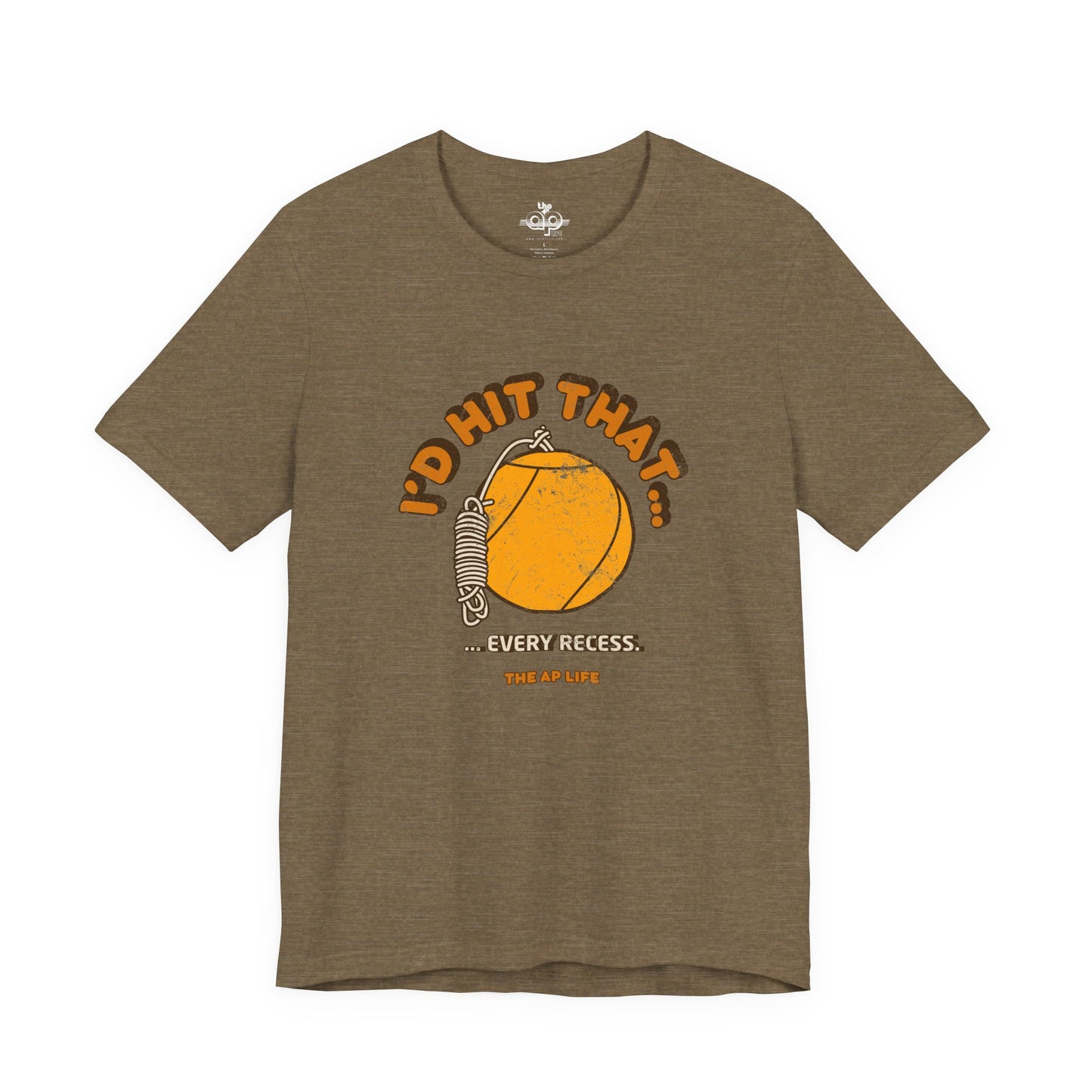 I'd Hit That Every Recess - Adult Unisex Jersey Short Sleeve Tee