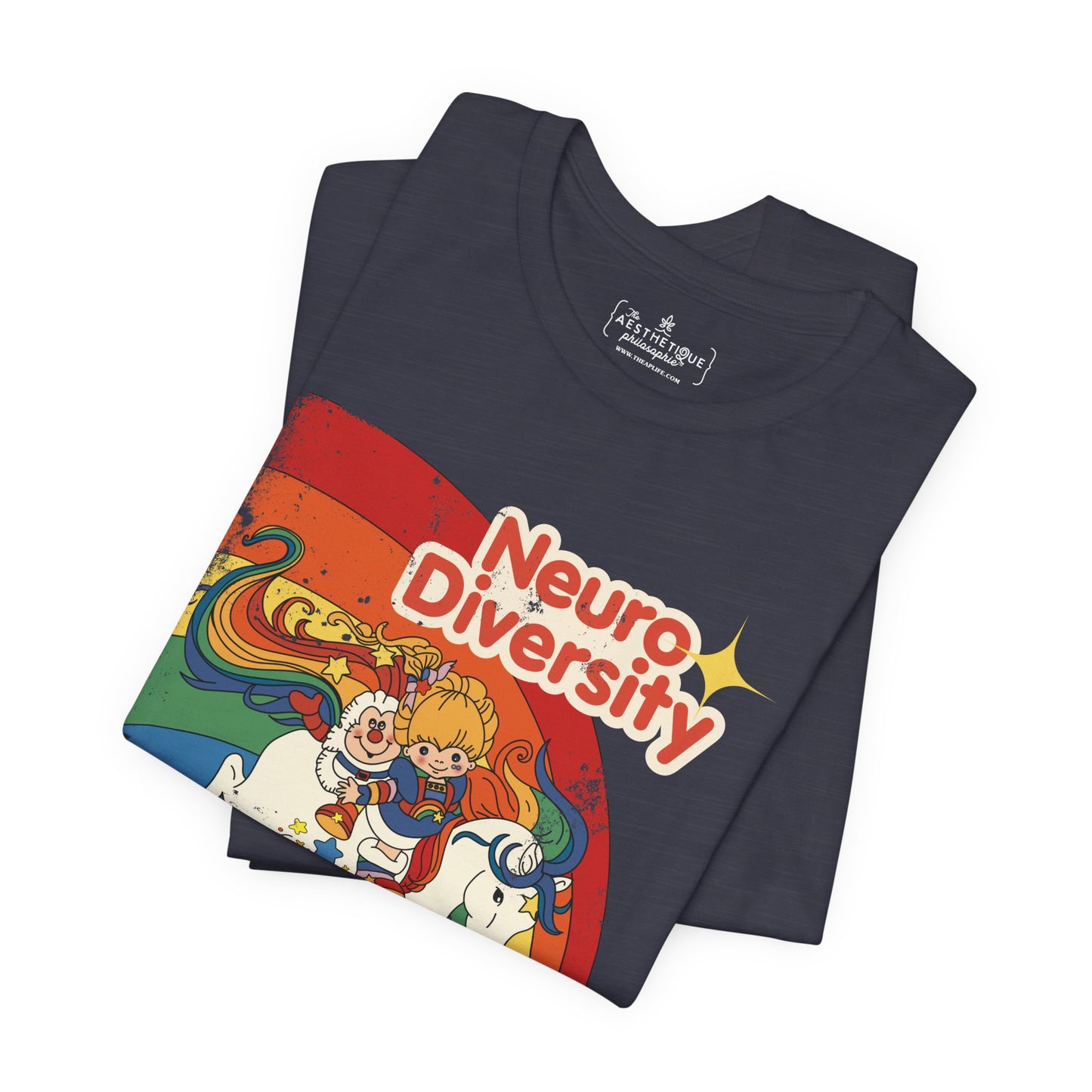 Neurodiversity Spreads Color to the Earth - Adult Unisex Jersey Short Sleeve Tee